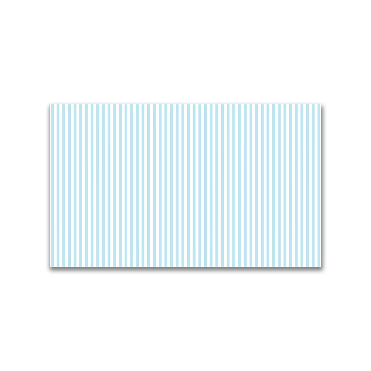 White Spun Polyester Fabric with Thin Blue Bars #FASP-1370-241