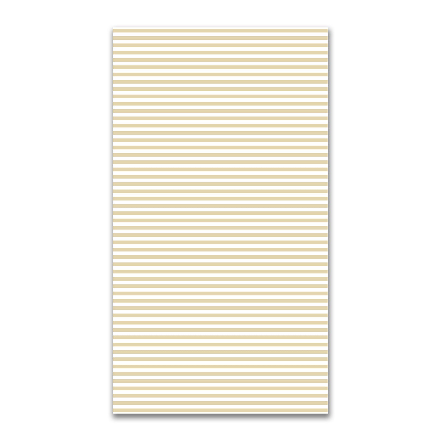 White Spun Polyester Fabric with Tan Bars #FASP-1371-051