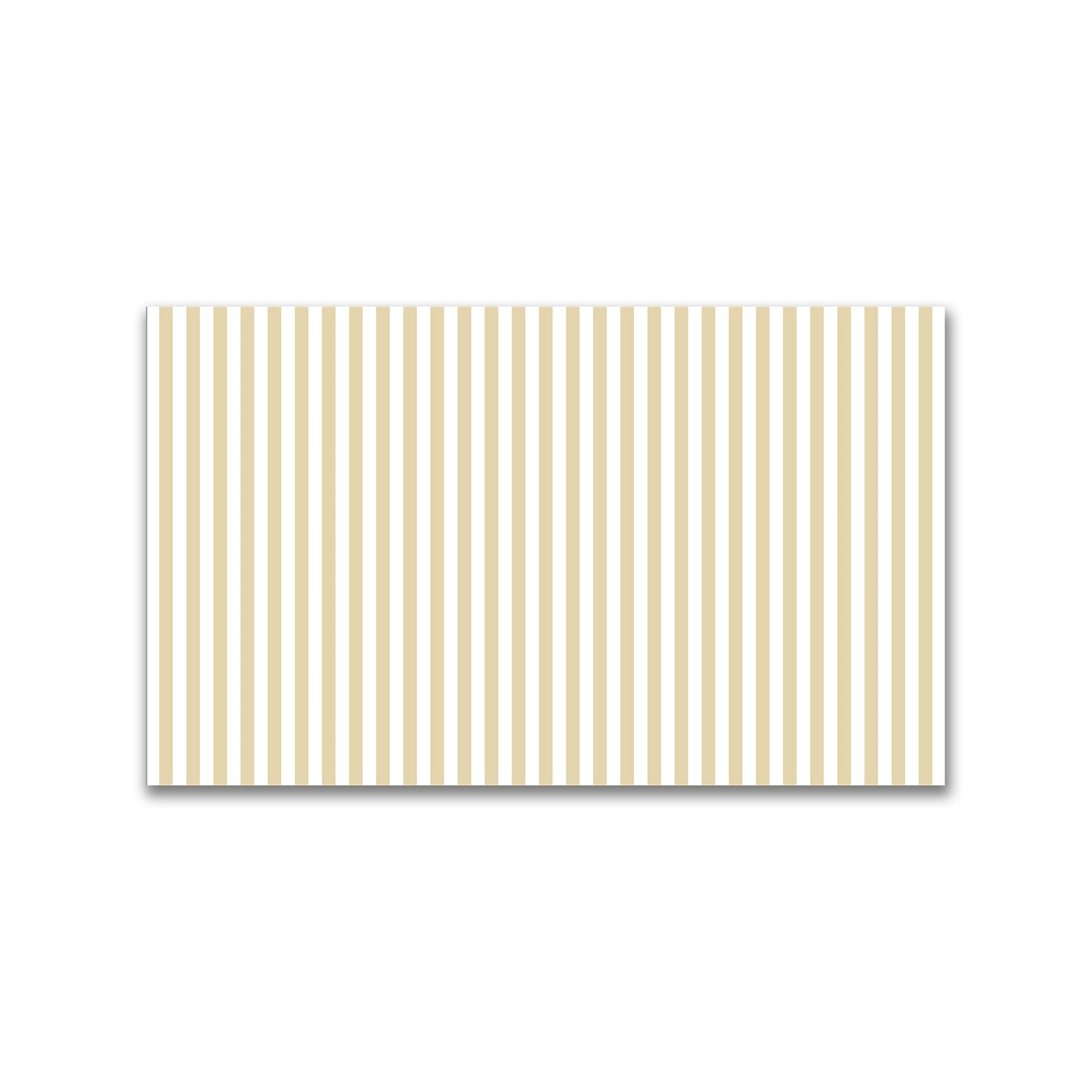 White Spun Polyester Fabric with Tan Bars #FASP-1371-051