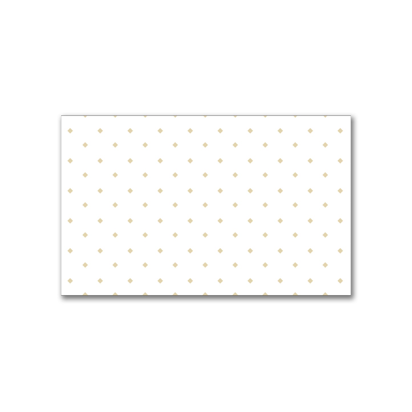 White Spun Polyester Fabric with Tan Diamonds #FASP-1371-101