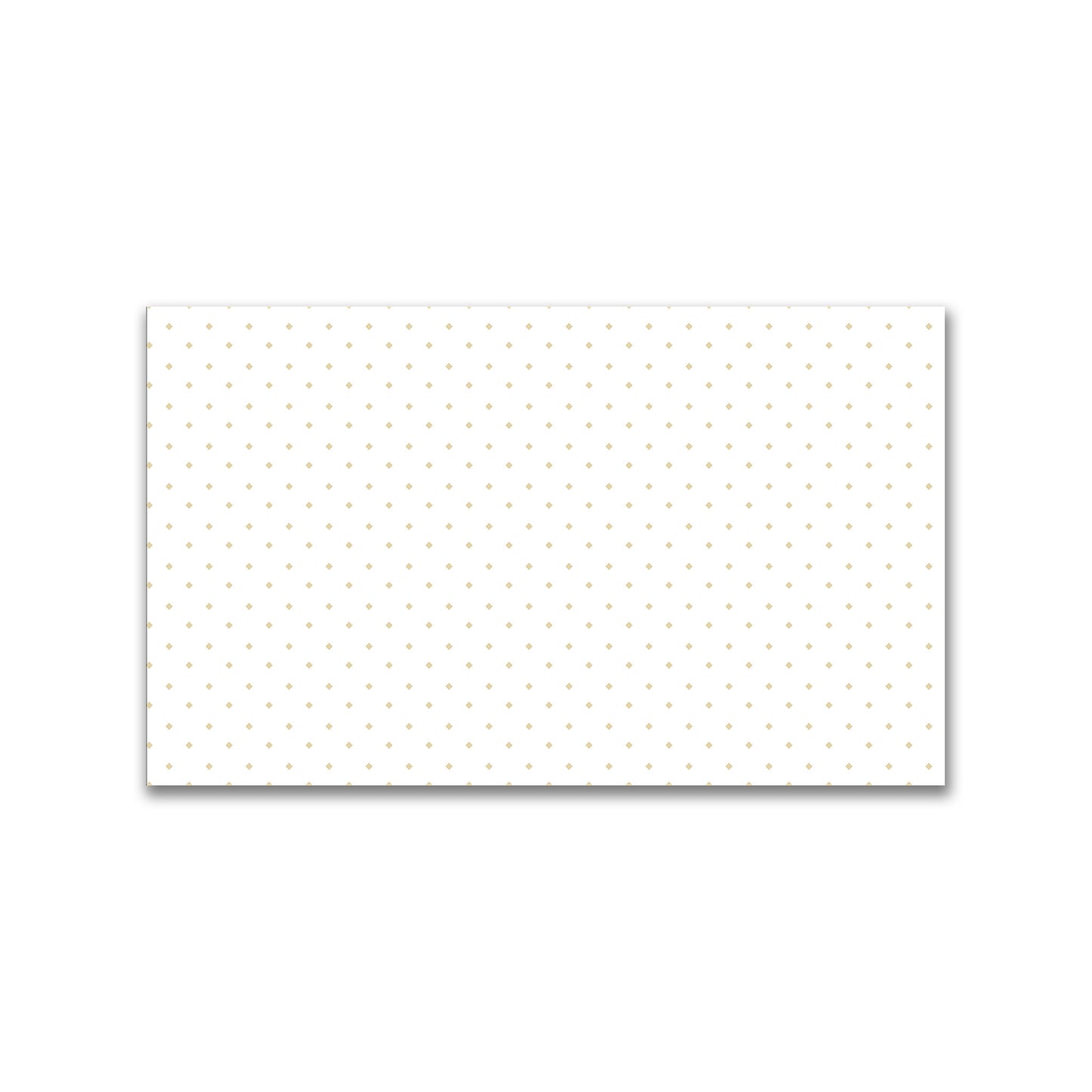 White Spun Polyester Fabric with Tan Diamonds #FASP-1371-101