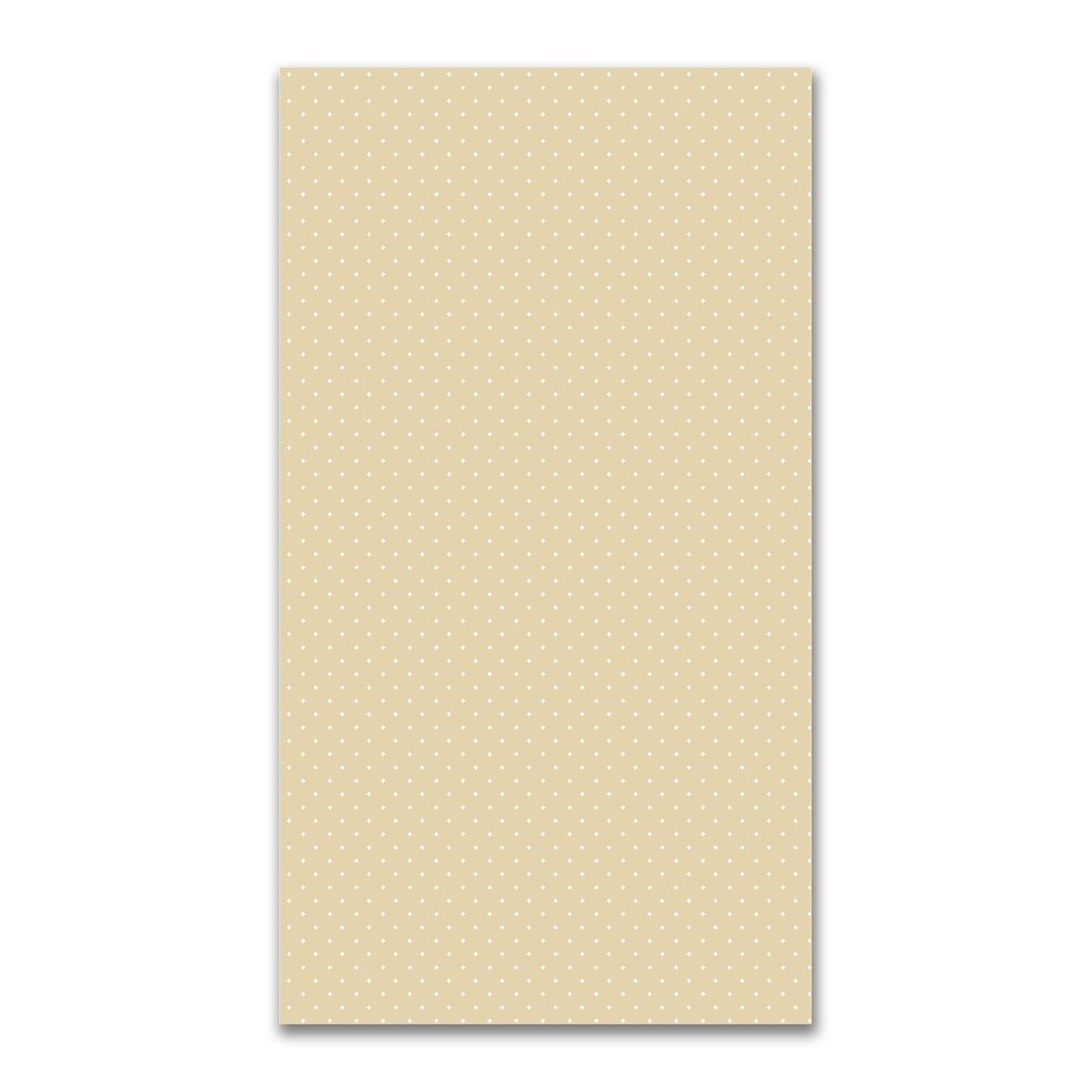 Spun Polyester Fabric with White Diamonds on Tan #FASP-1371-102