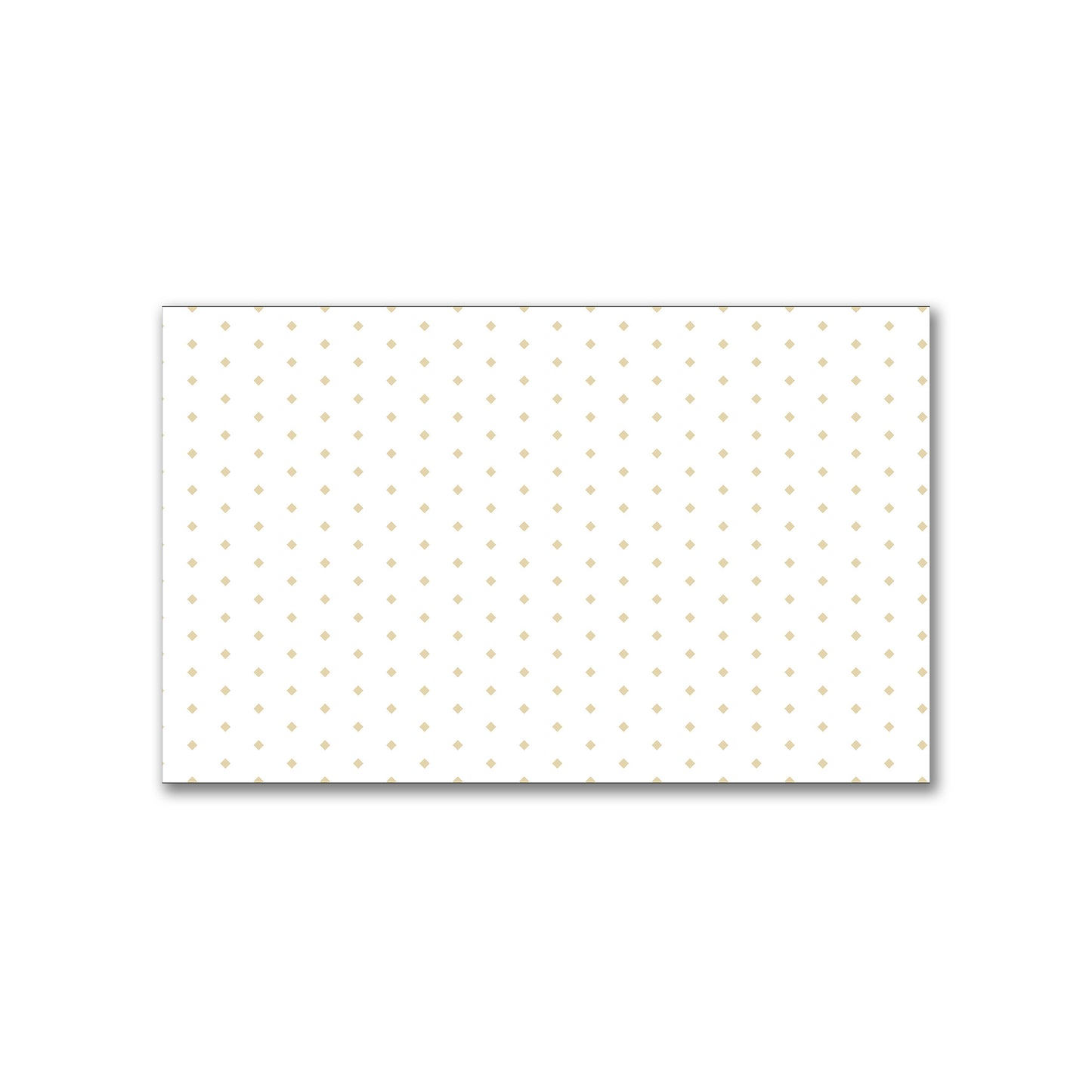 White Spun Polyester Fabric with Fine Tan Diamonds #FASP-1371-111