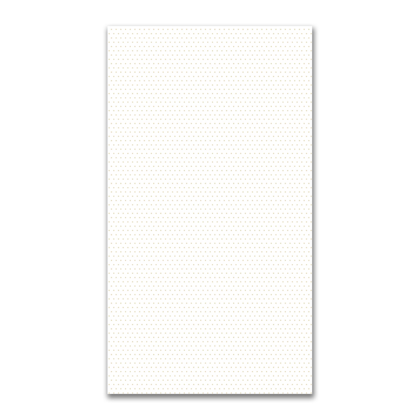 White Spun Polyester Fabric with Fine Tan Diamonds #FASP-1371-111