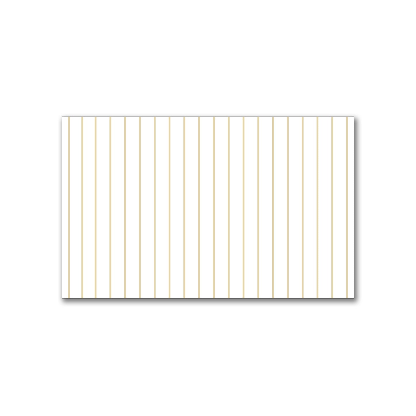 White Spun Polyester Fabric with Fine Tan Stripes #FASP-1371-151