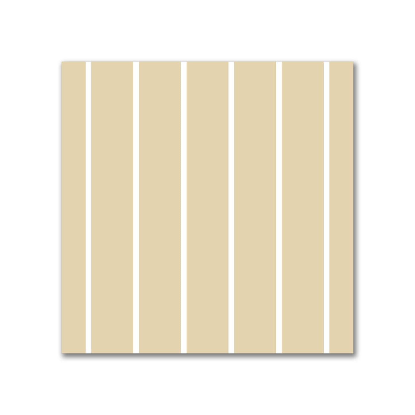 Spun Polyester Fabric with Fine White Stripes on Tan #FASP-1371-152