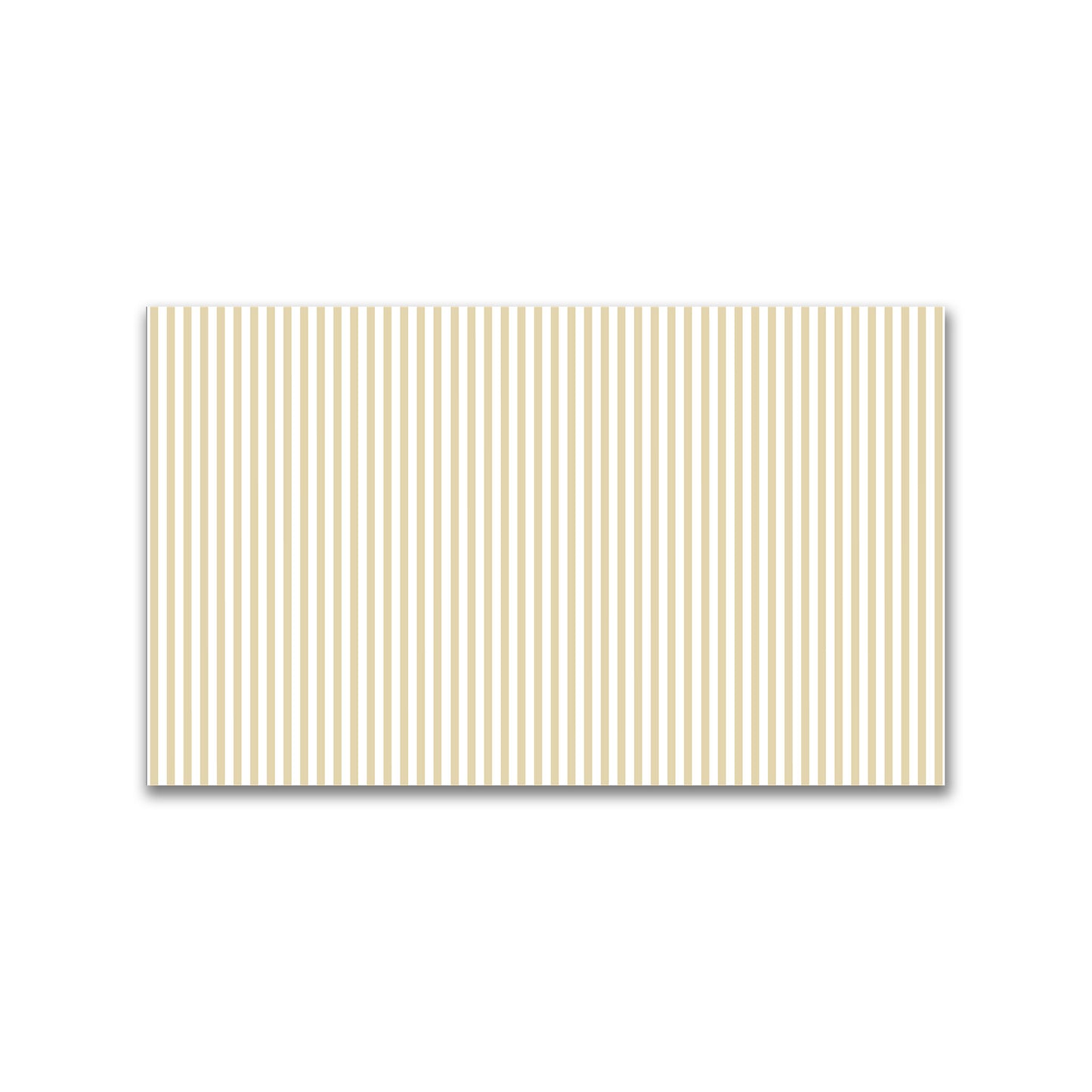 White Spun Polyester Fabric with Thin Tan Bars #FASP-1371-241