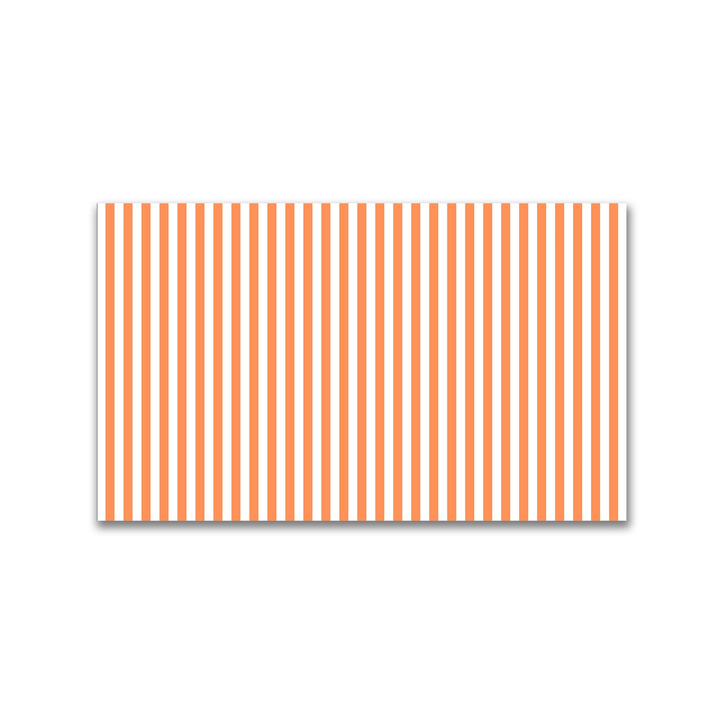 White Spun Polyester Fabric with Orange Bars #FASP-1380-051