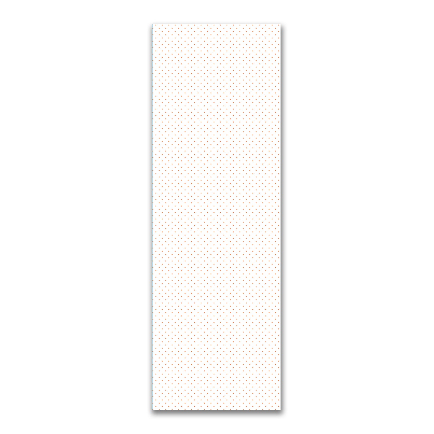 White Spun Polyester Fabric with Orange Diamonds #FASP-1380-101