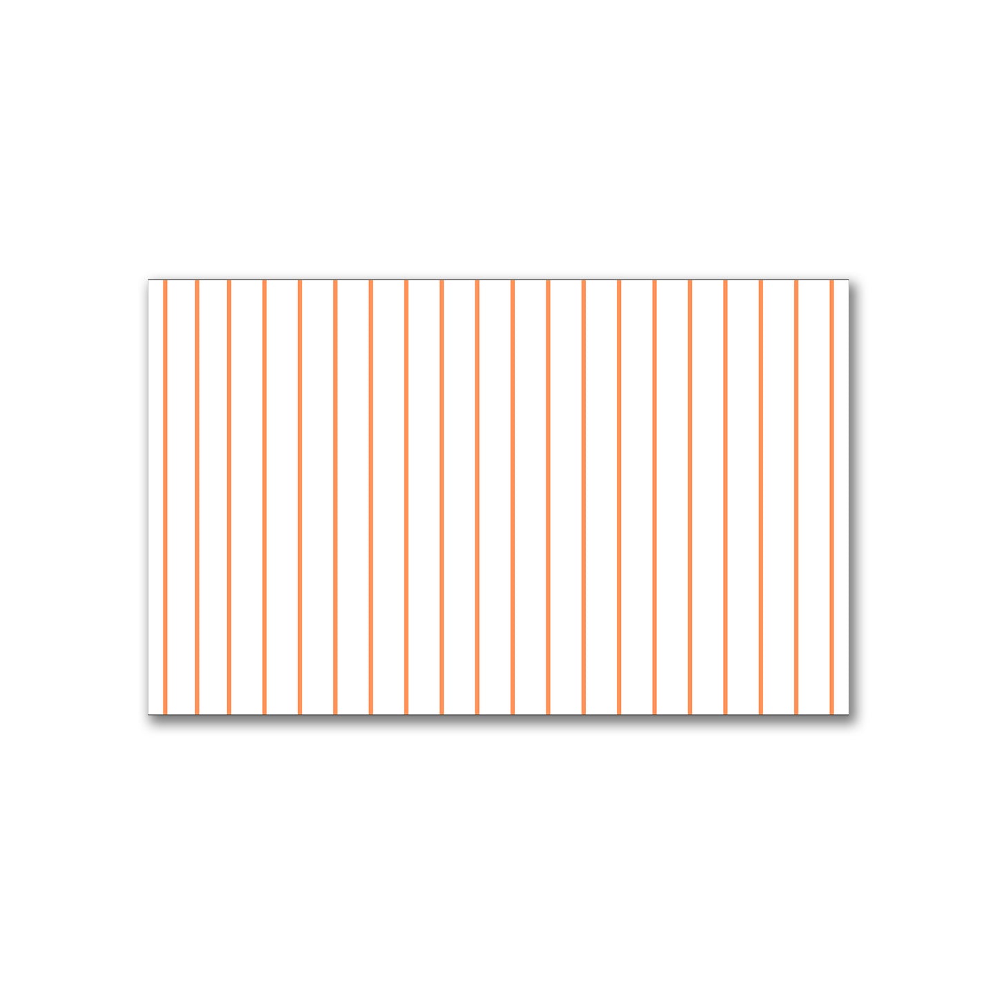 White Spun Polyester Fabric with Fine Orange Stripes #FASP-1380-151