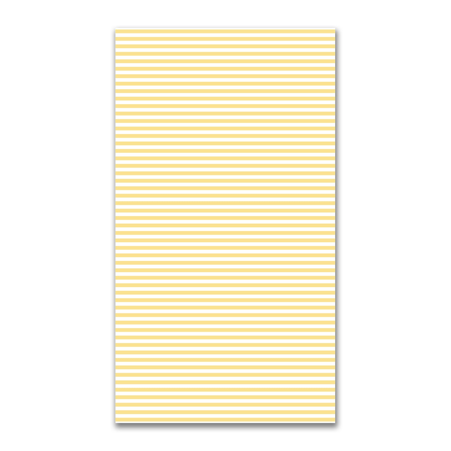 White Spun Polyester Fabric with Yellow Bars #FASP-1381-051