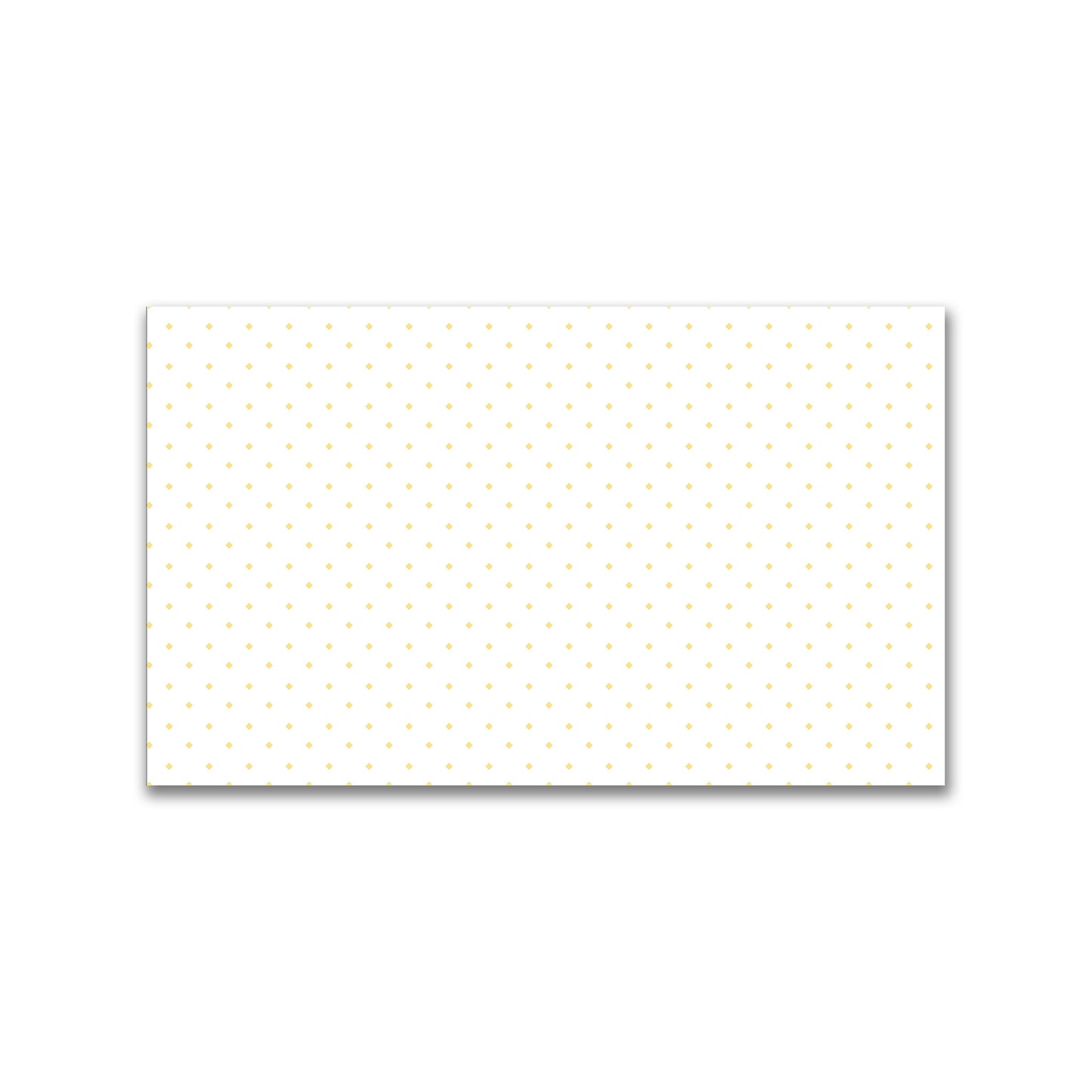 White Spun Polyester Fabric with Yellow Diamonds #FASP-1381-101