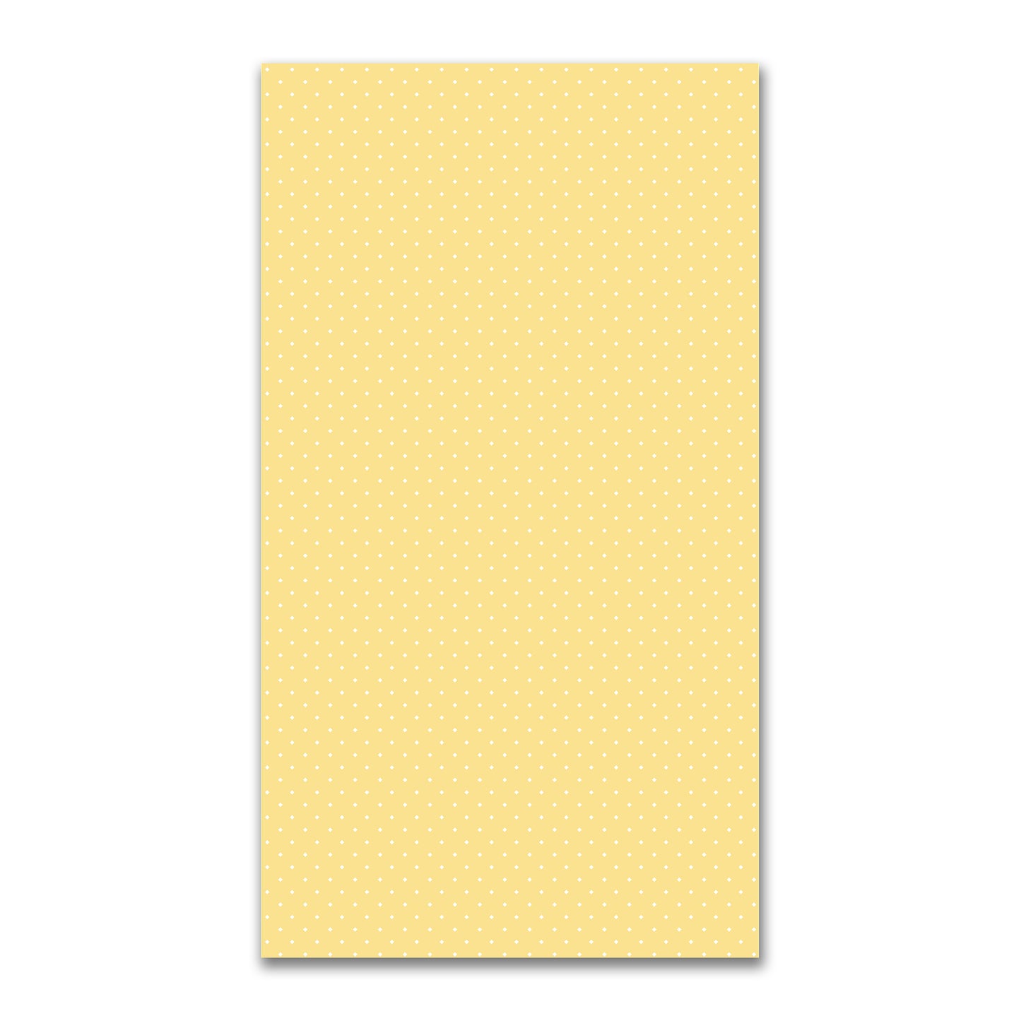 Yellow Spun Polyester Fabric with White Diamonds on Yellow #FASP-1381-102