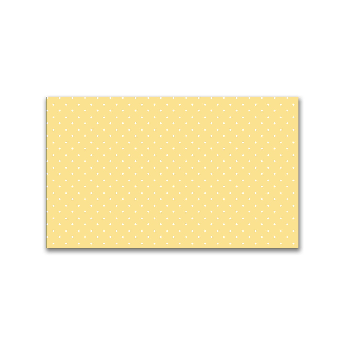 Yellow Spun Polyester Fabric with White Diamonds on Yellow #FASP-1381-102