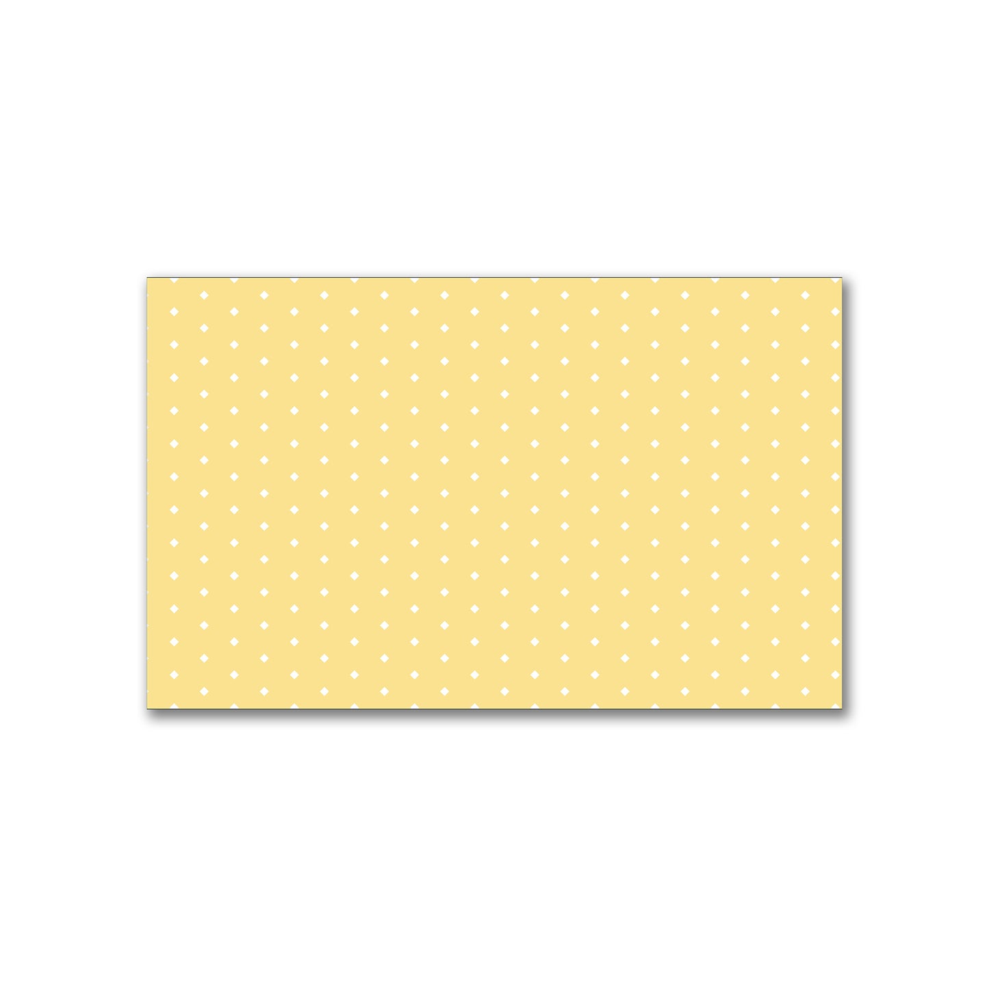 Yellow Spun Polyester Fabric with Fine White Diamonds on Yellow #FASP-1381-112
