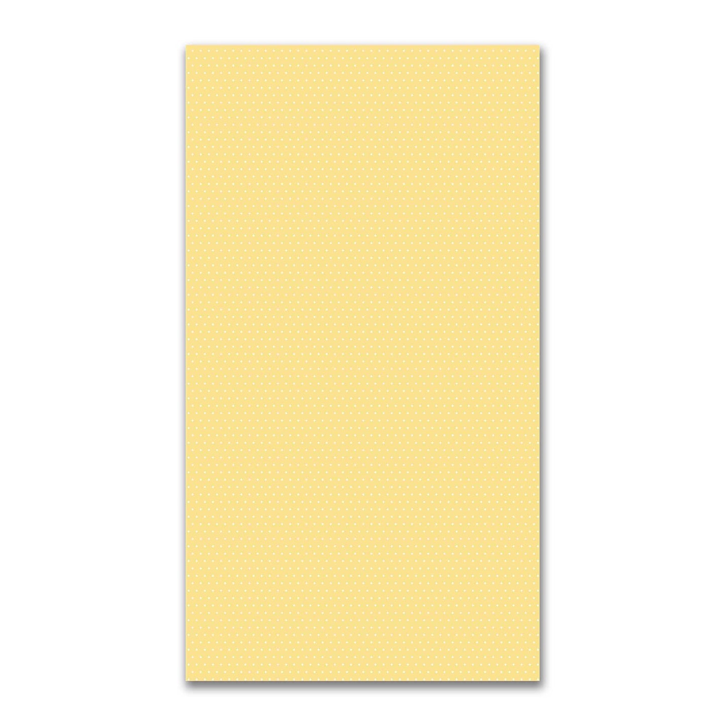 Yellow Spun Polyester Fabric with Fine White Diamonds on Yellow #FASP-1381-112