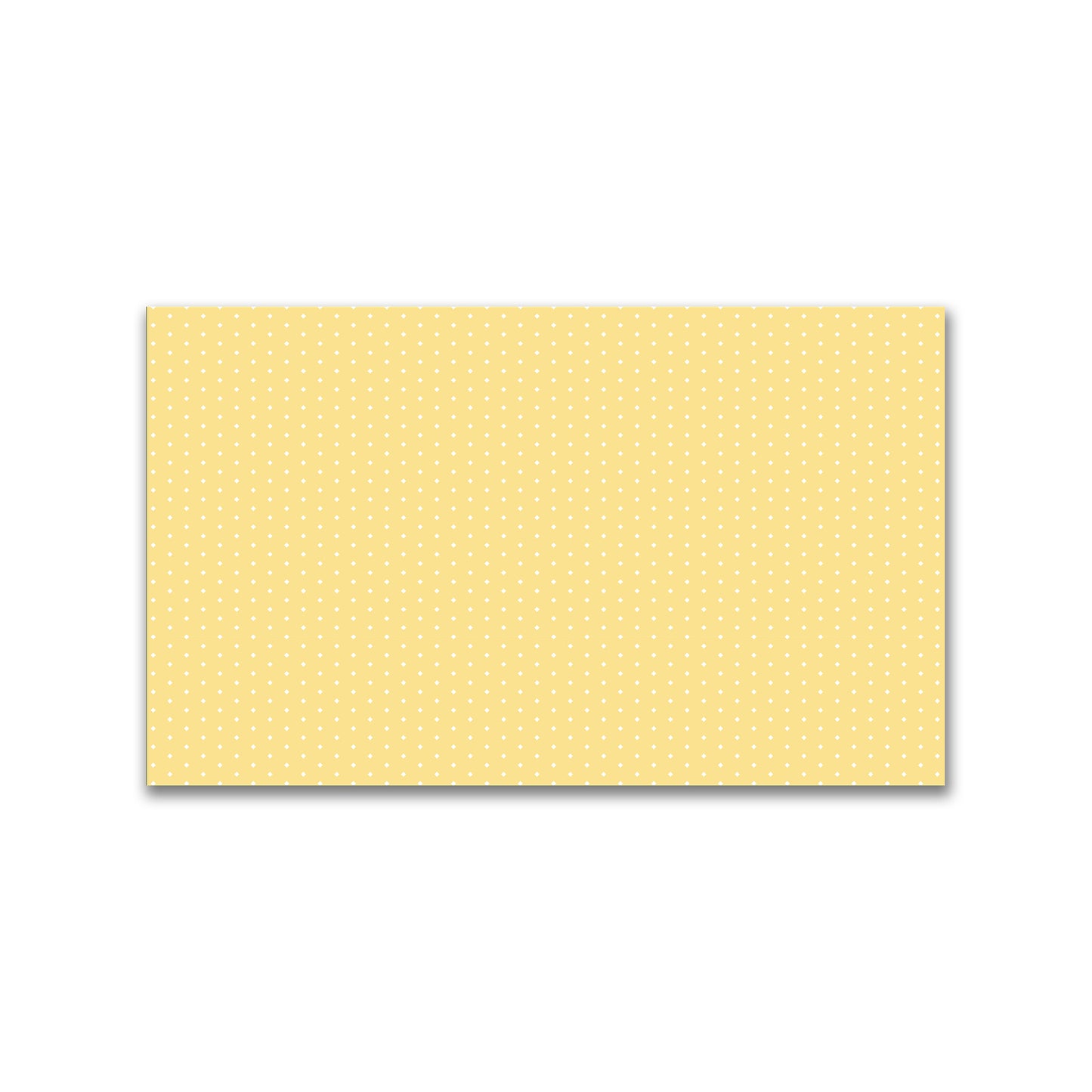 Yellow Spun Polyester Fabric with Fine White Diamonds on Yellow #FASP-1381-112