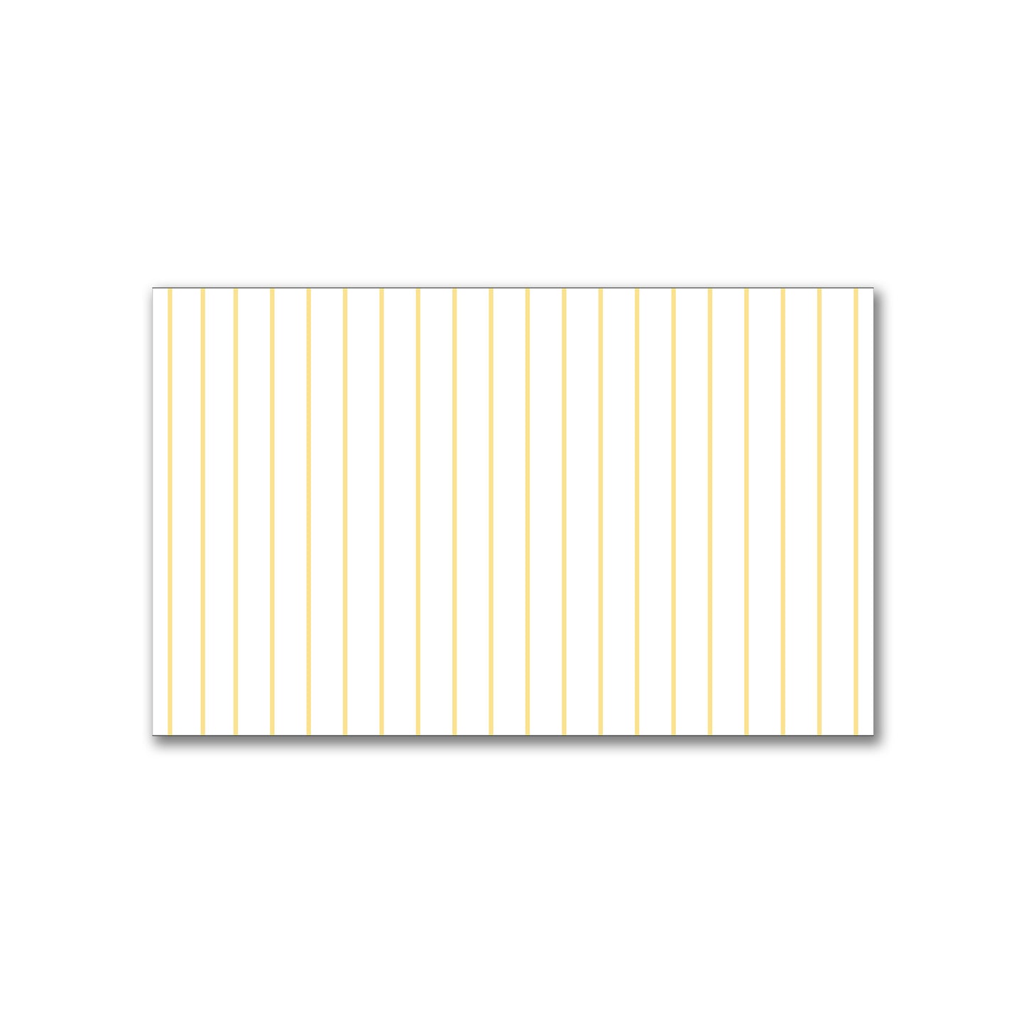 White Spun Polyester Fabric with Fine Yellow Stripes #FASP-1381-151