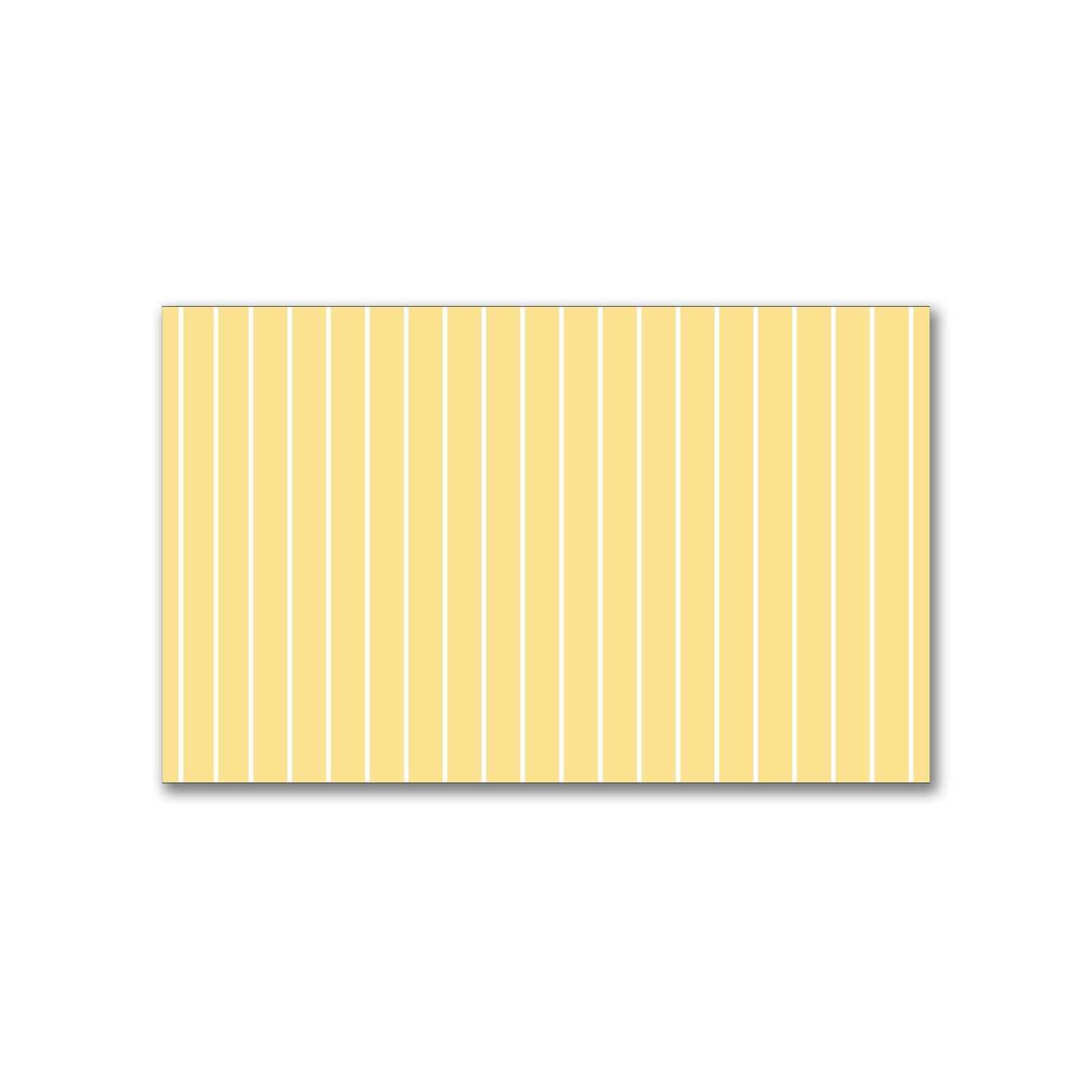 Yellow Spun Polyester Fabric with Fine White Stripes on Yellow #FASP-1381-152