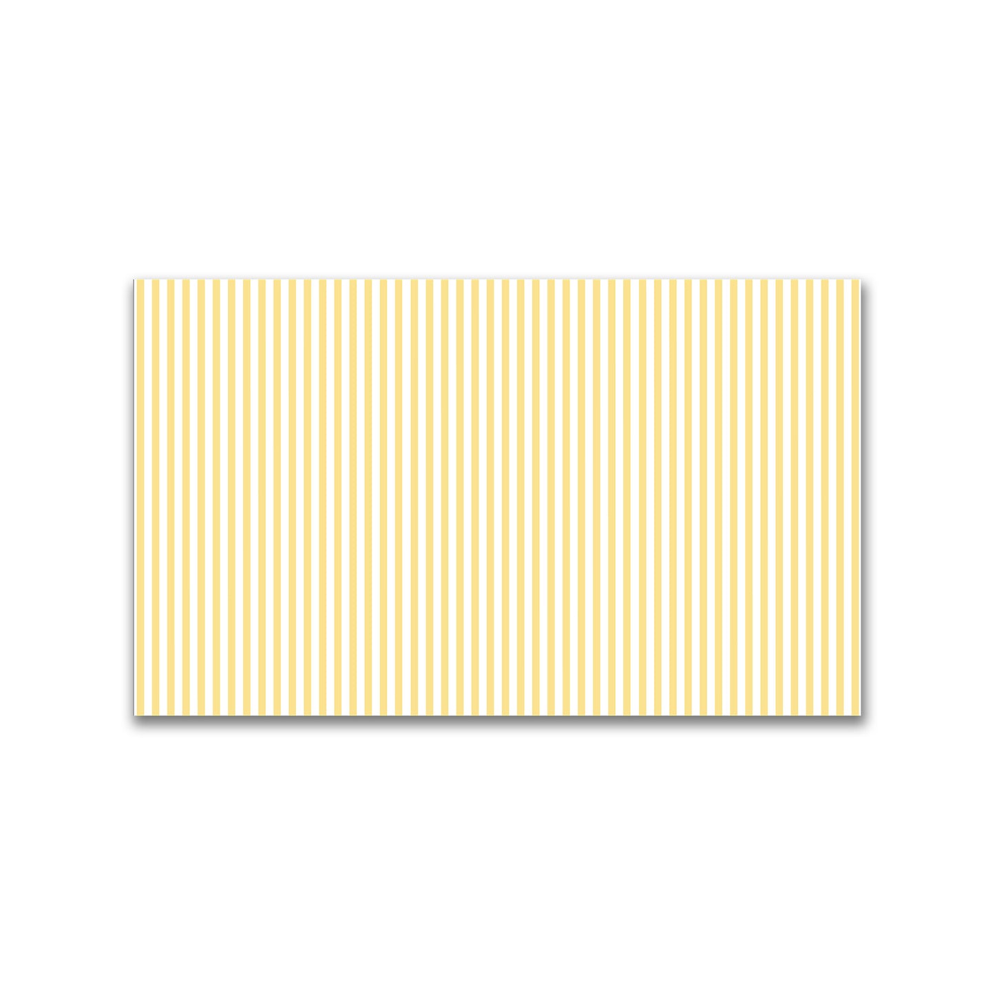 White Spun Polyester Fabric with Thin Yellow Bars #FASP-1381-241