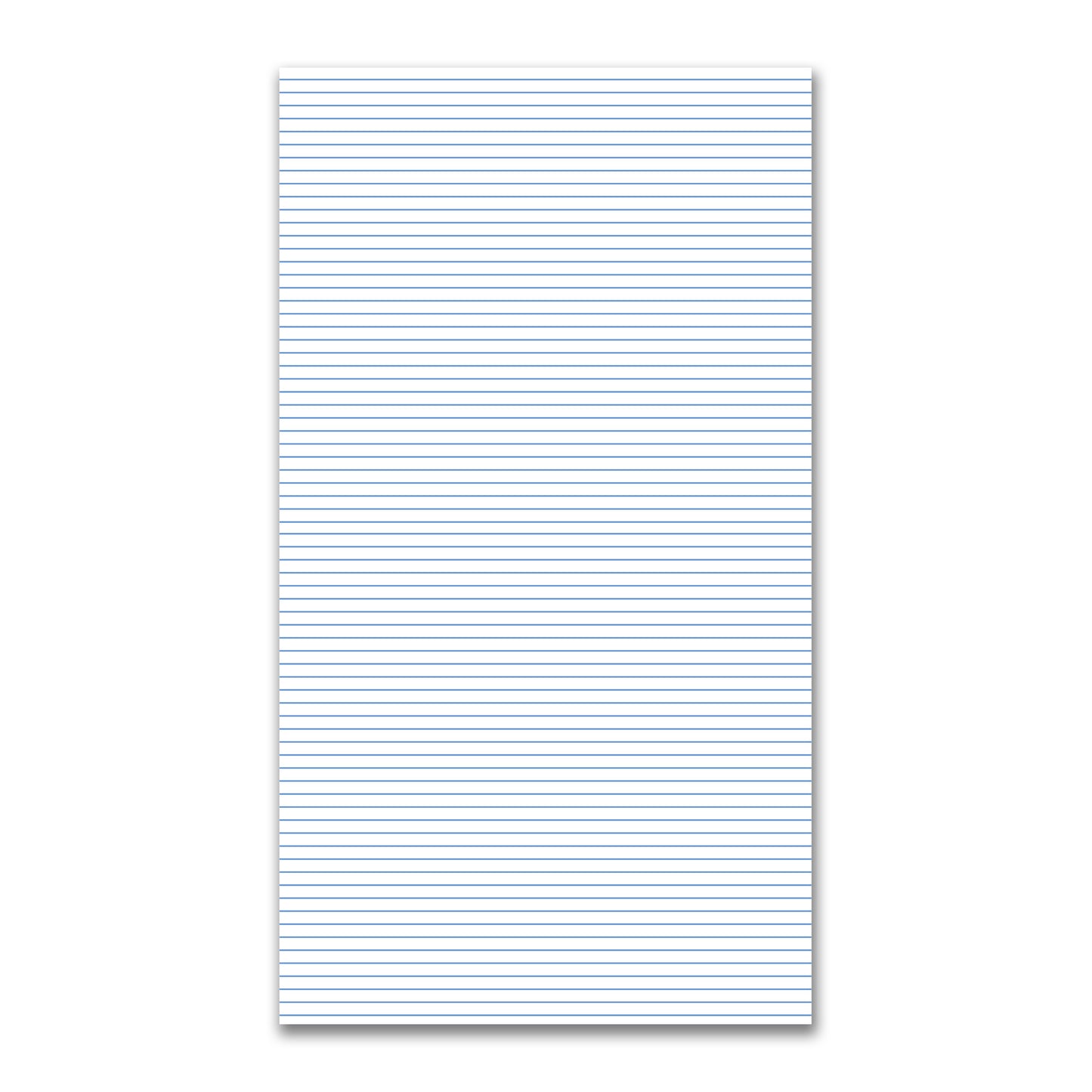 White Spun Polyester Fabric with Fine Blue Stripes #FASP-1400-151