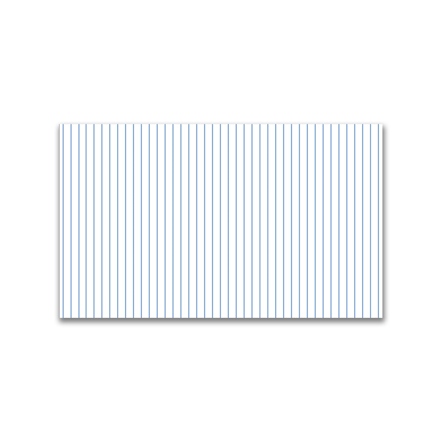 White Spun Polyester Fabric with Fine Blue Stripes #FASP-1400-151