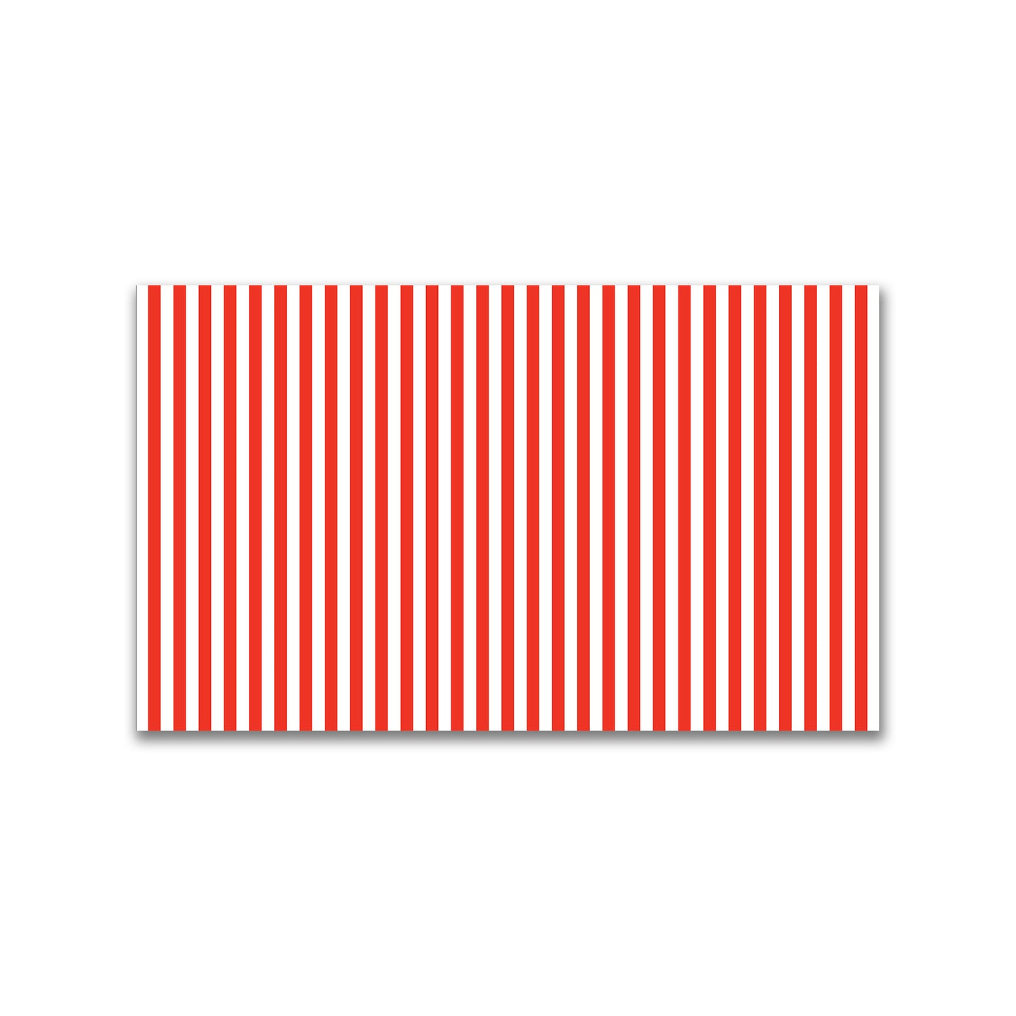 White Spun Polyester Fabric with Red Bars #FASP-1410-051