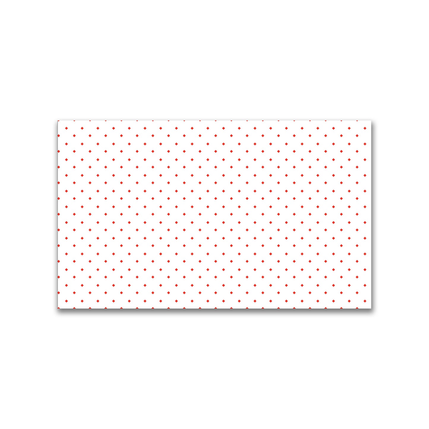 White Spun Polyester Fabric with Red Diamonds #FASP-1410-101