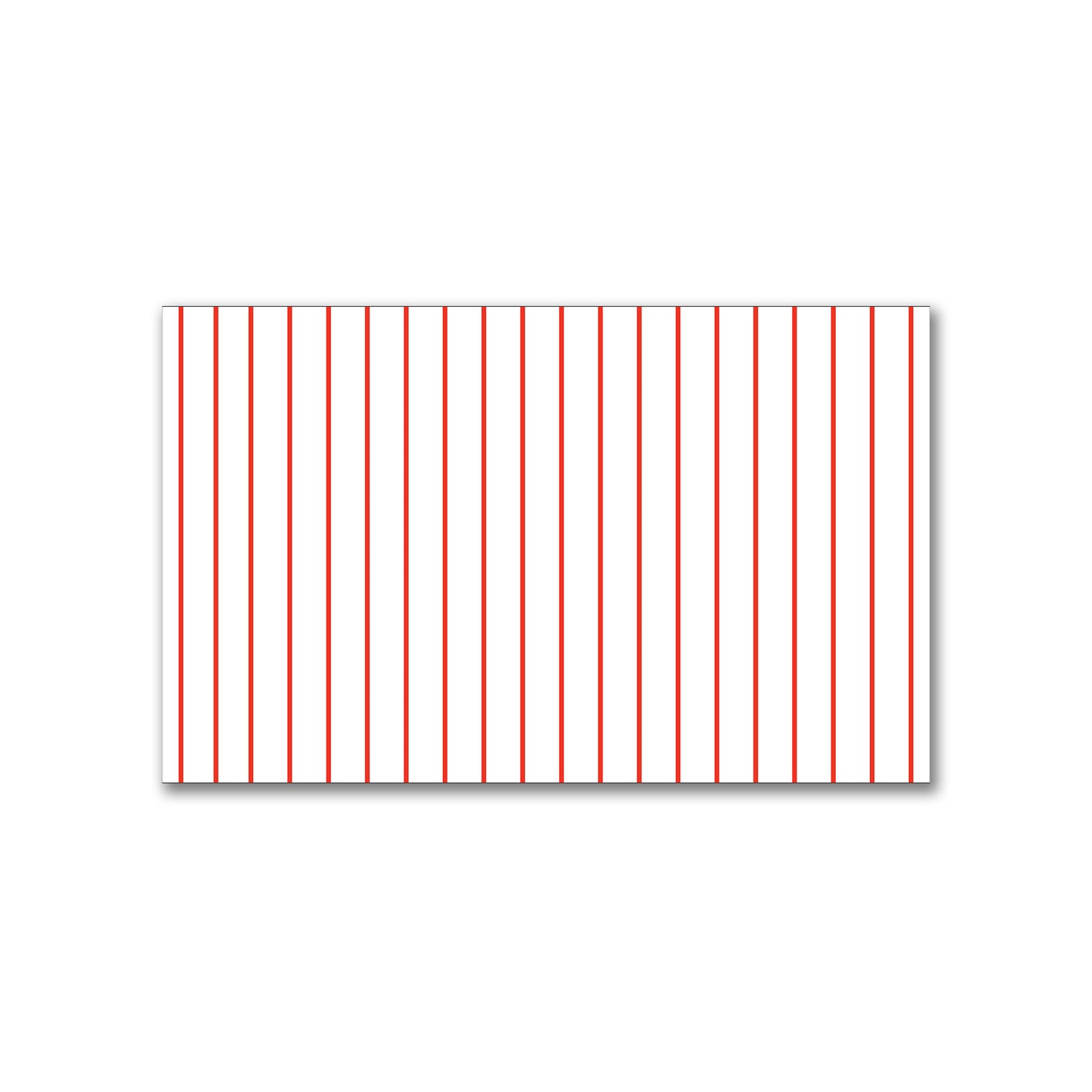 White Spun Polyester Fabric with Fine Red Stripes #FASP-1410-151