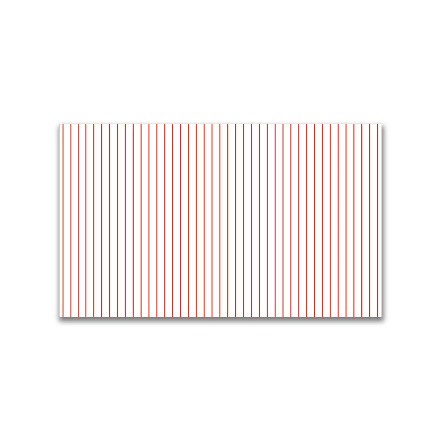 White Spun Polyester Fabric with Fine Red Stripes #FASP-1410-151