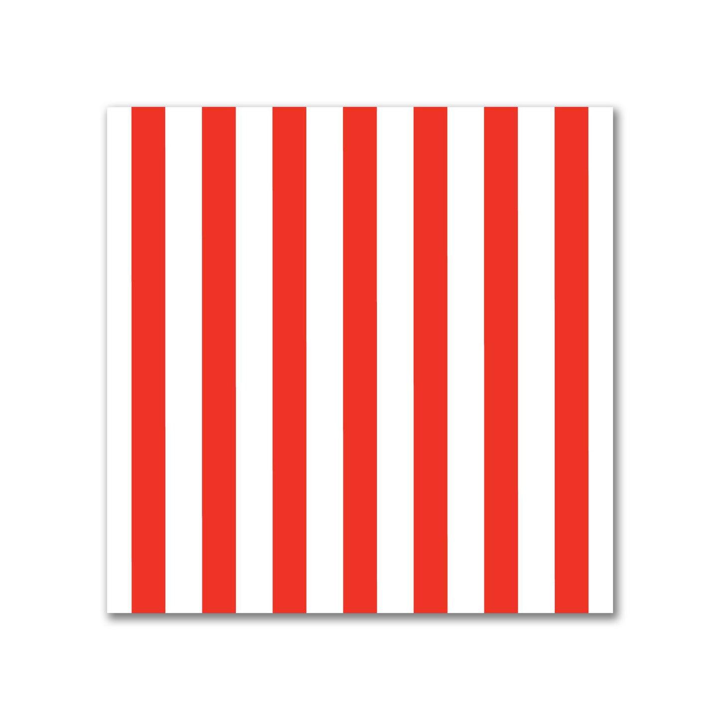 White Spun Polyester Fabric with Thin Red Bars #FASP-1410-241