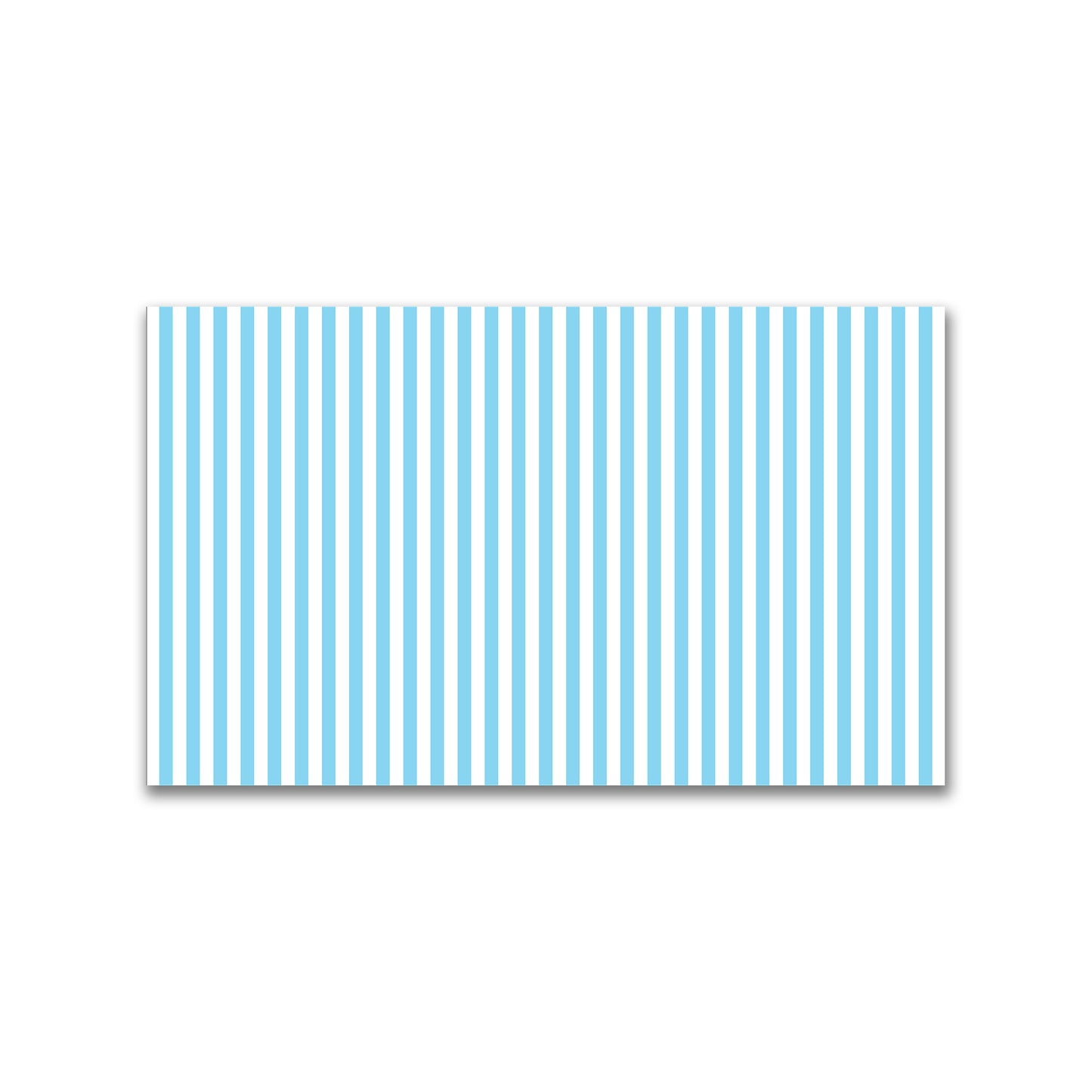 White Spun Polyester Fabric with Blue Bars #FASP-1430-051
