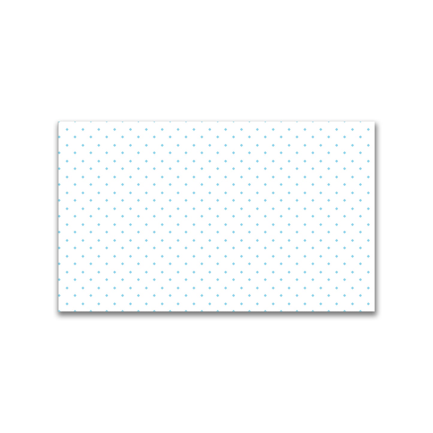 White Spun Polyester Fabric with Blue Diamonds #FASP-1430-101