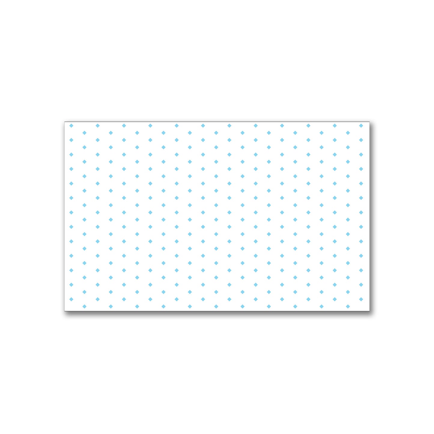 White Spun Polyester Fabric with Fine Blue Diamonds #FASP-1430-111