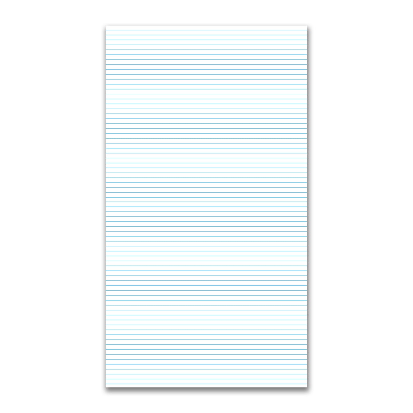White Spun Polyester Fabric with Fine Blue Stripes #FASP-1430-151