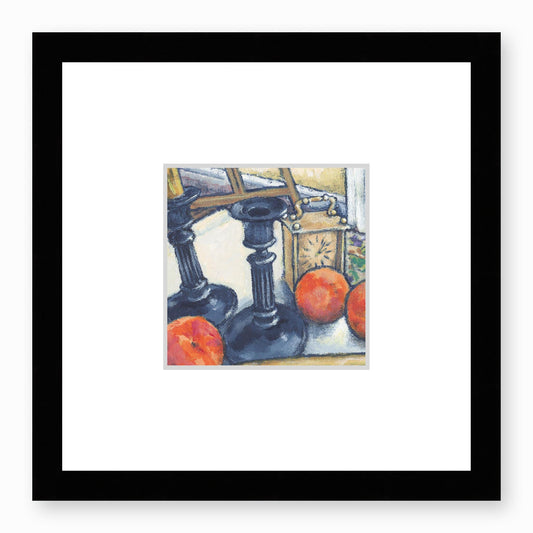Framed Fine Art Print, Faux Mat - 12x12 inches | Still Life in Acrylic, FMS-1000-1102, Prints, Fine art, Black Frame,12 x 12 inches