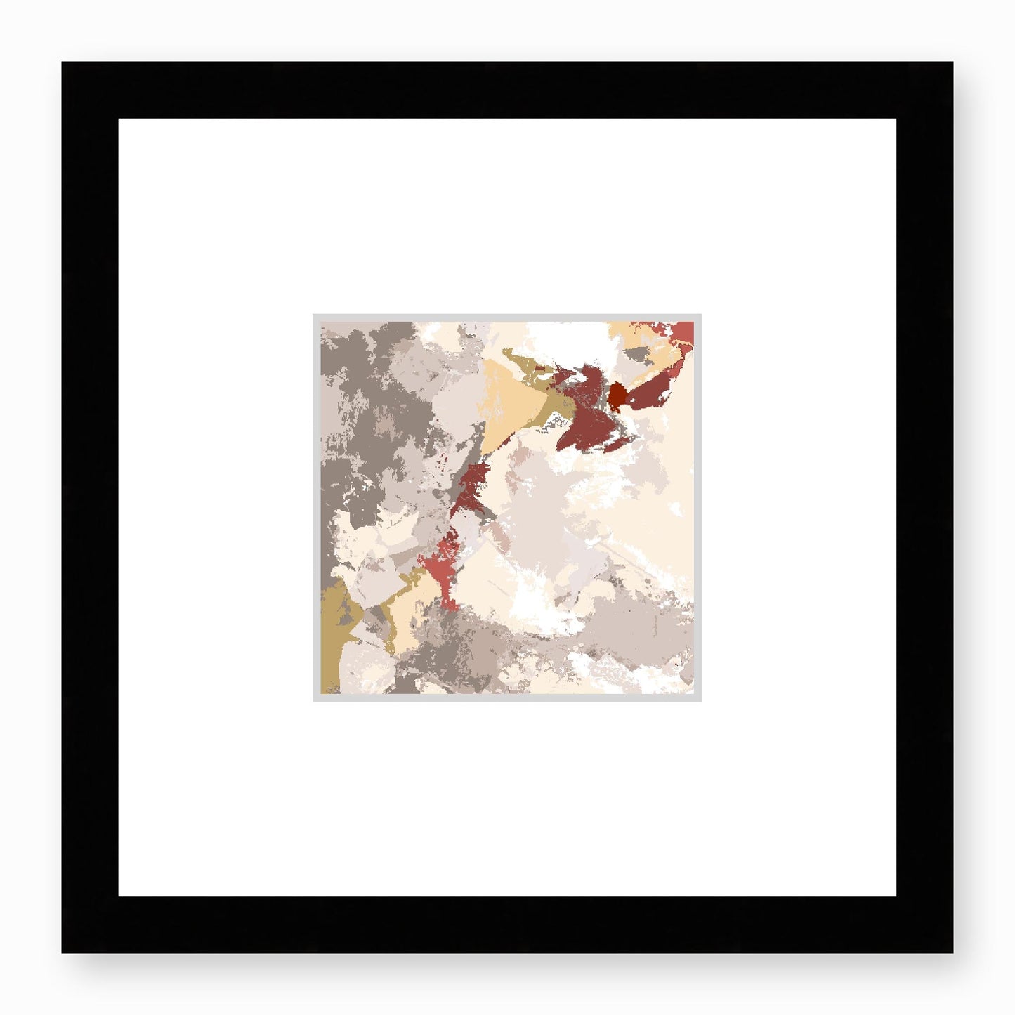 Framed Graphic Art Print, Faux Mat - 12x12 inches | FMS-1130-7690, Prints, Graphic art, Black Frame,12 x 12 inches