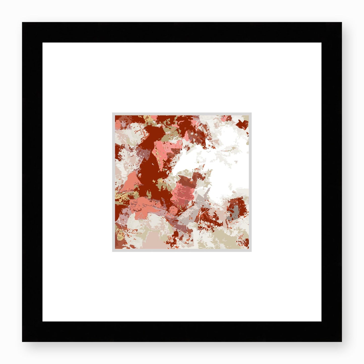 Framed Graphic Art Print, Faux Mat - 12x12 inches | FMS-1130-7691, Prints, Graphic art, Black Frame,12 x 12 inches