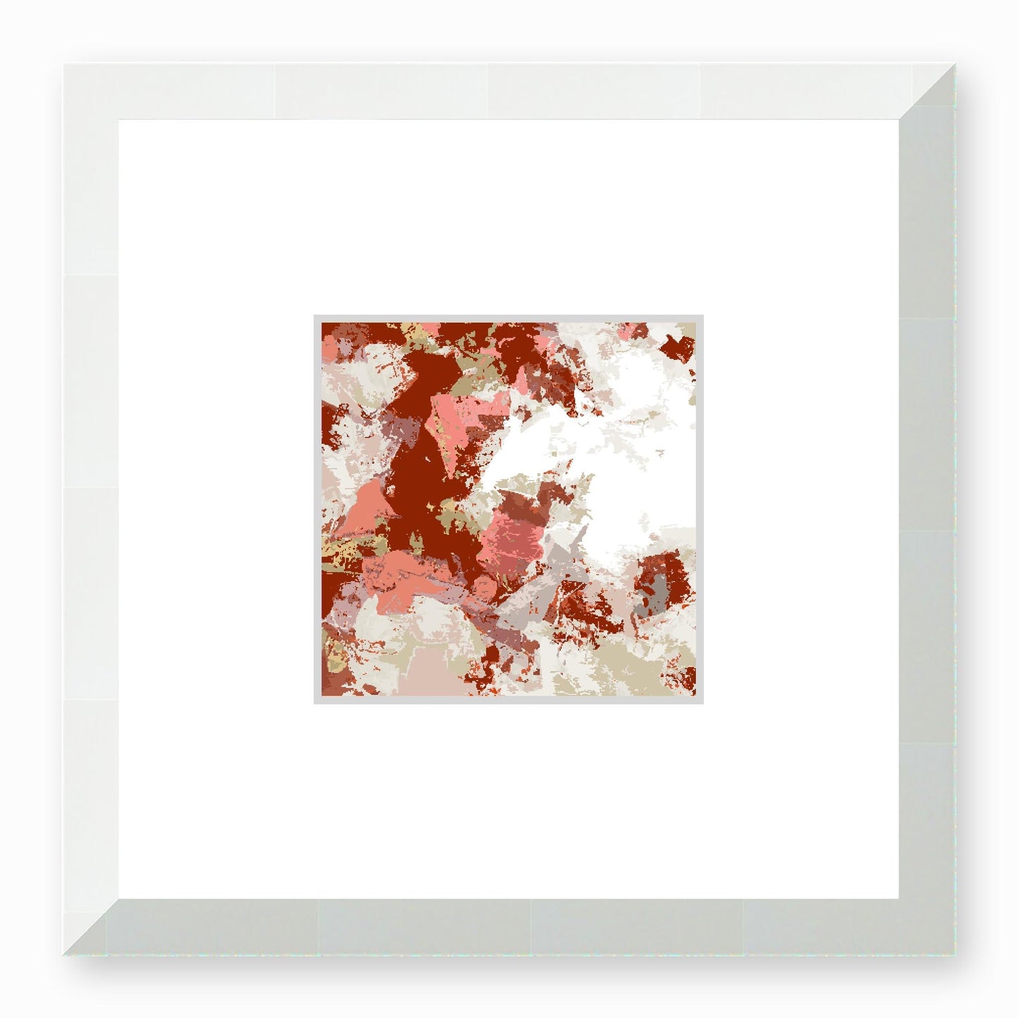 Framed Graphic Art Print, Faux Mat - 12x12 inches | FMS-1130-7691, Prints, Graphic art, White Frame,12 x 12 inches