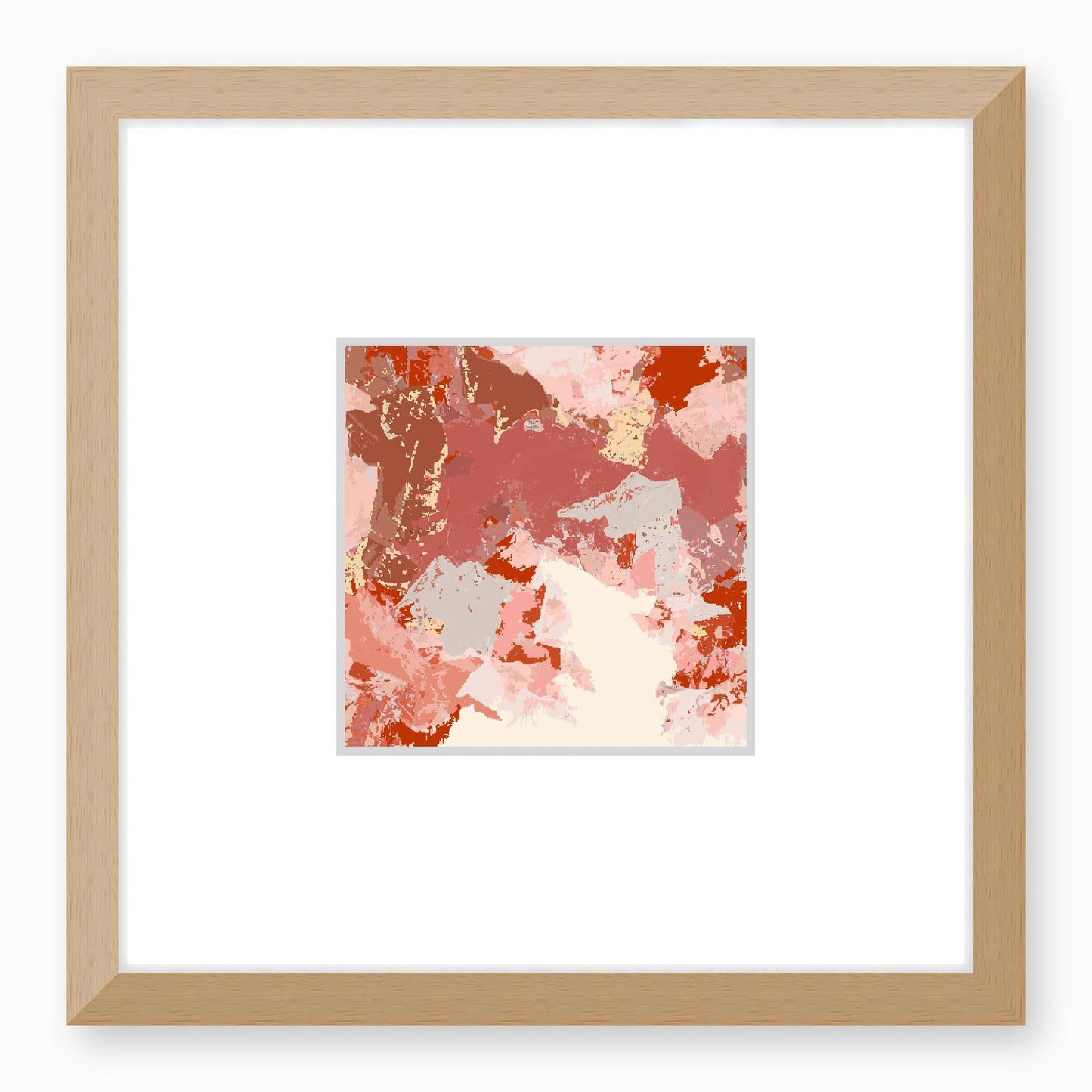 Framed Graphic Art Print, Faux Mat - 12x12 inches | FMS-1130-7692, Prints, Graphic art, Natural Frame,12 x 12 inches