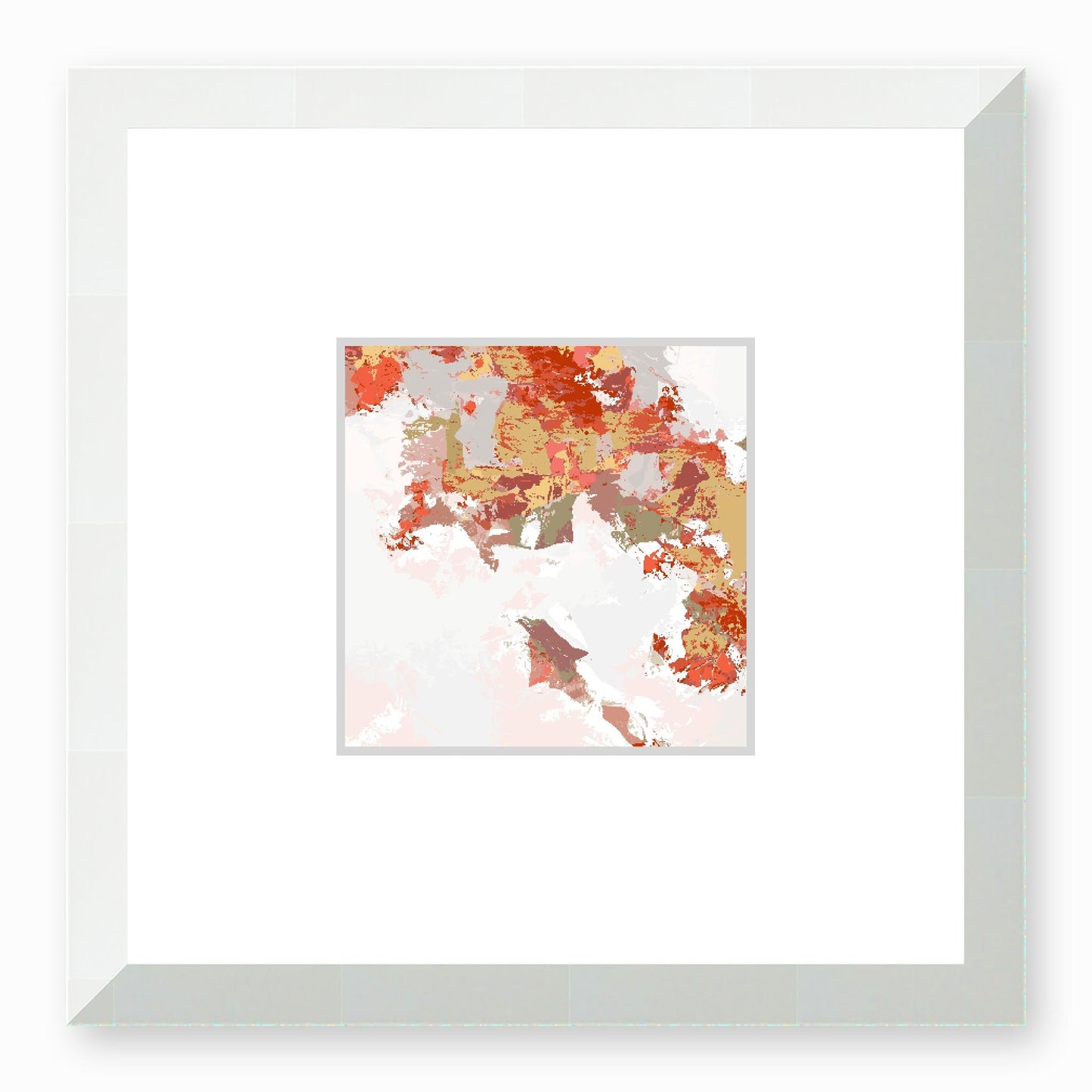 Framed Graphic Art Print, Faux Mat - 12x12 inches | FMS-1130-7693, Prints, Graphic art, White Frame,12 x 12 inches