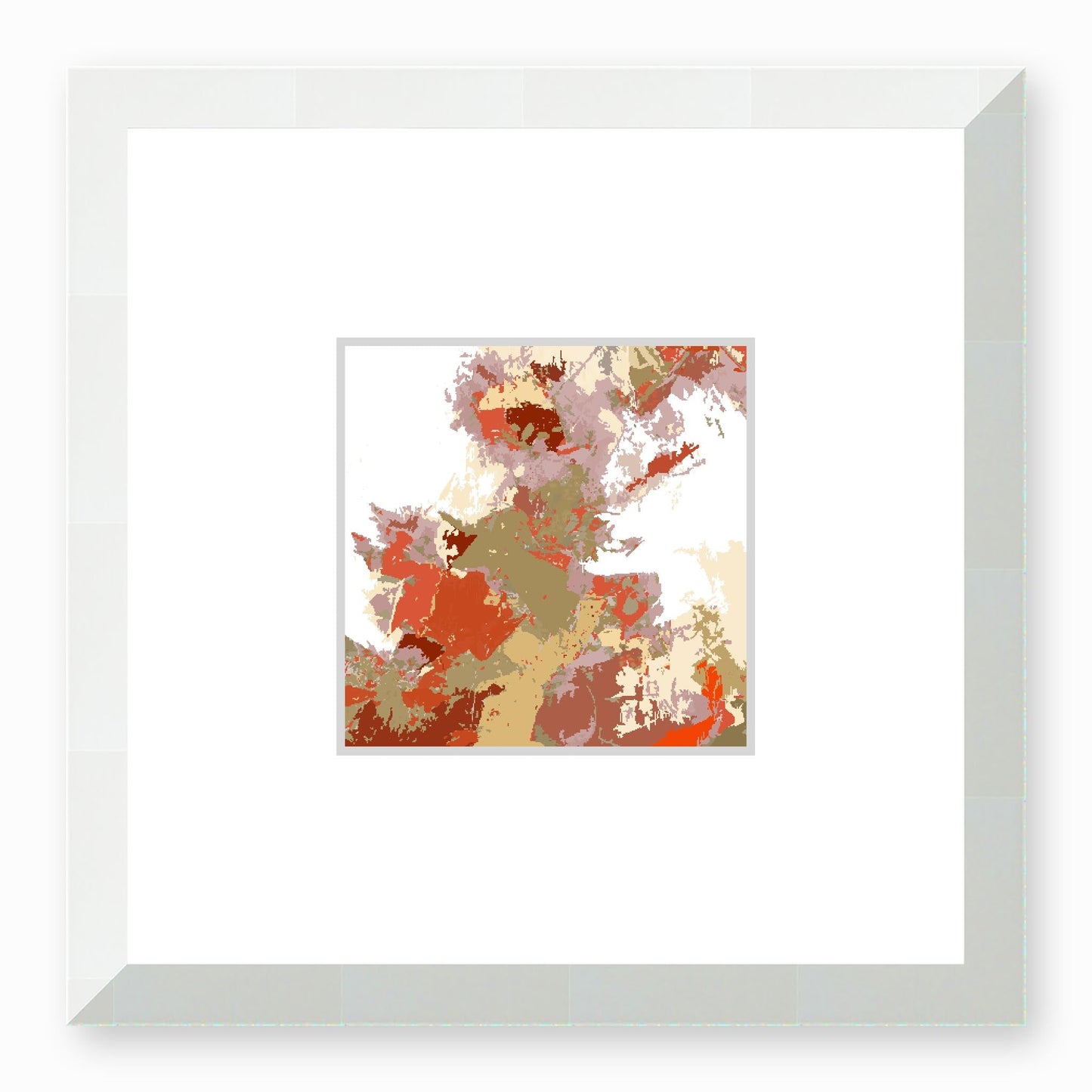 Framed Graphic Art Print, Faux Mat - 12x12 inches | FMS-1130-7694, Prints, Graphic art, White Frame,12 x 12 inches