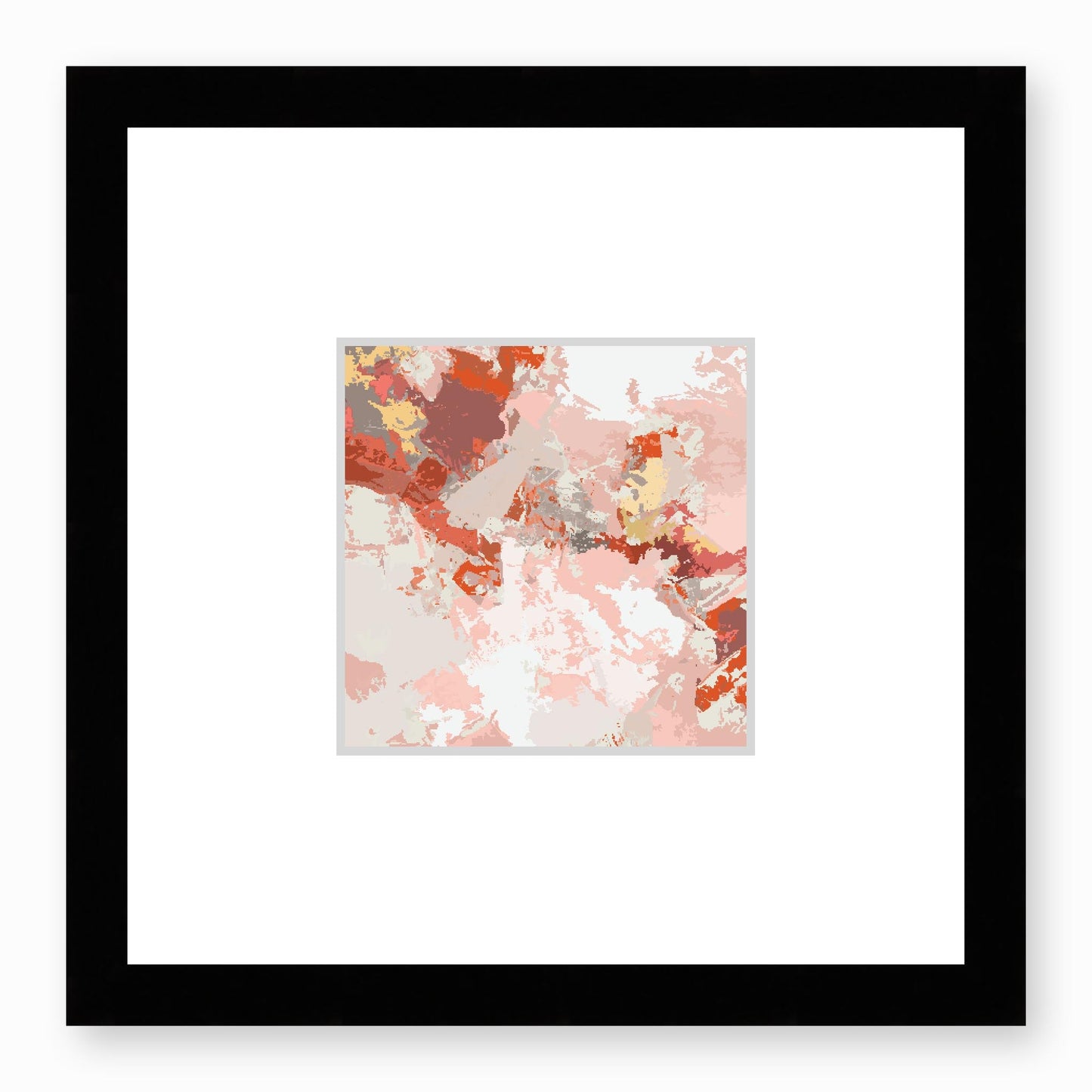 Framed Graphic Art Print, Faux Mat - 12x12 inches | FMS-1130-7698, Prints, Graphic art, Black Frame,12 x 12 inches