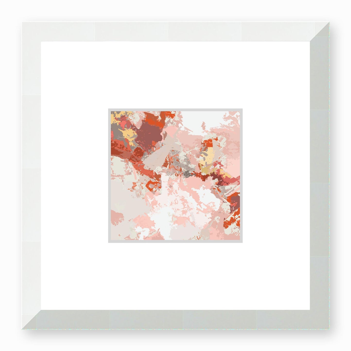 Framed Graphic Art Print, Faux Mat - 12x12 inches | FMS-1130-7698, Prints, Graphic art, White Frame,12 x 12 inches
