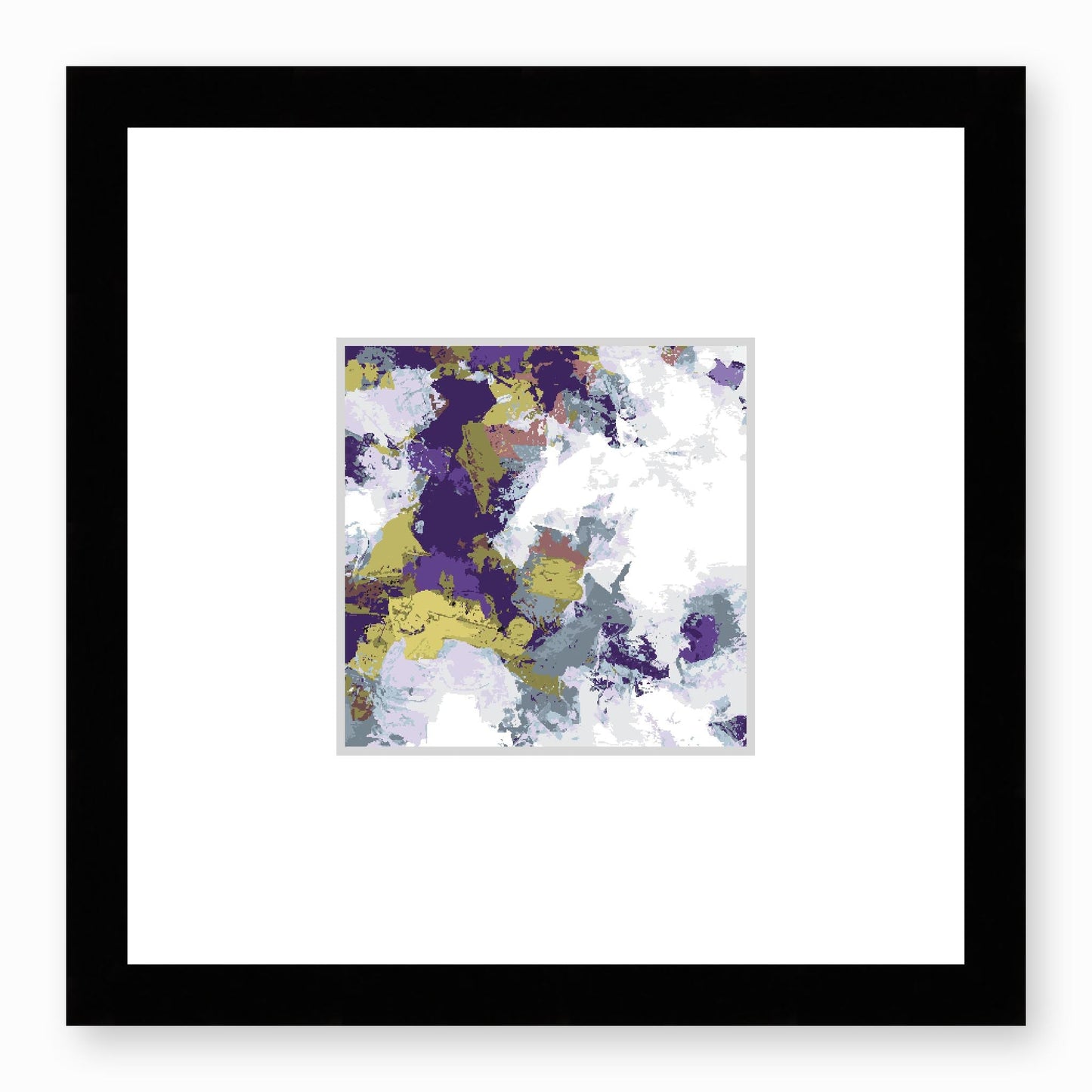Framed Graphic Art Print, Faux Mat - 12x12 inches | FMS-1140-7695, Prints, Graphic art, Black Frame,12 x 12 inches