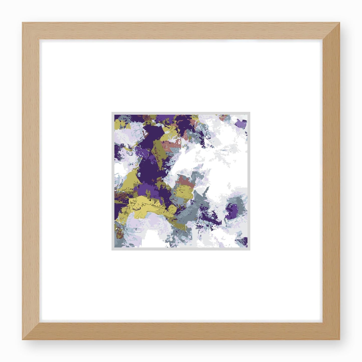 Framed Graphic Art Print, Faux Mat - 12x12 inches | FMS-1140-7695, Prints, Graphic art, Natural Frame,12 x 12 inches