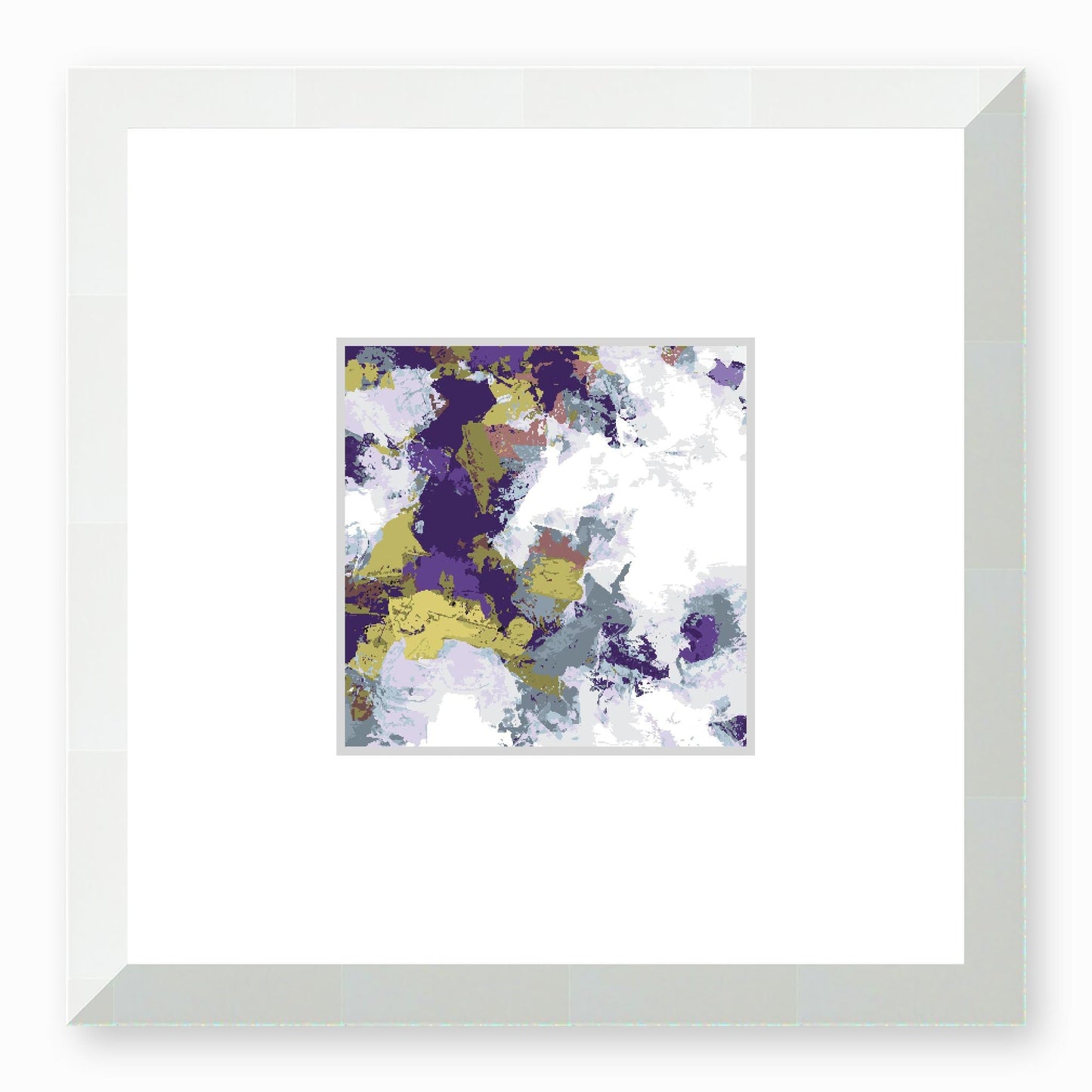 Framed Graphic Art Print, Faux Mat - 12x12 inches | FMS-1140-7695, Prints, Graphic art, White Frame,12 x 12 inches