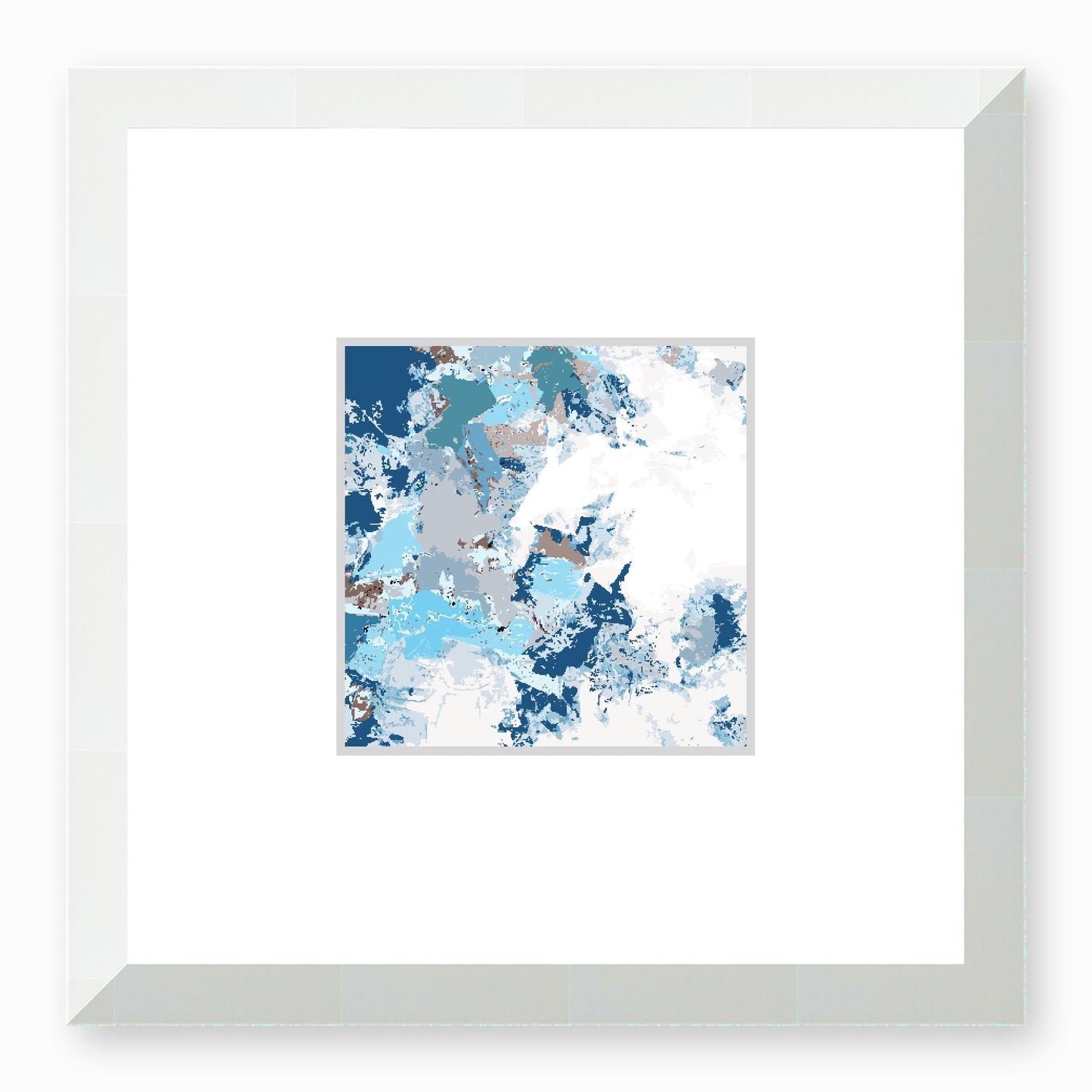 Framed Graphic Art Print, Faux Mat - 12x12 inches | FMS-1150-7695, Prints, Graphic art, White Frame,12 x 12 inches