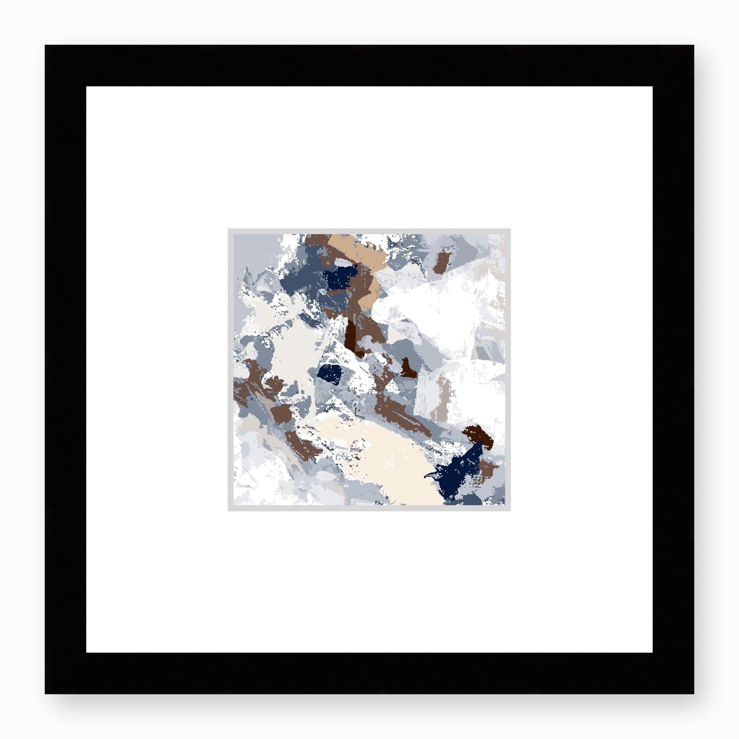 Framed Graphic Art Print, Faux Mat - 12x12 inches | FMS-1160-7690, Prints, Graphic art, Black Frame,12 x 12 inches