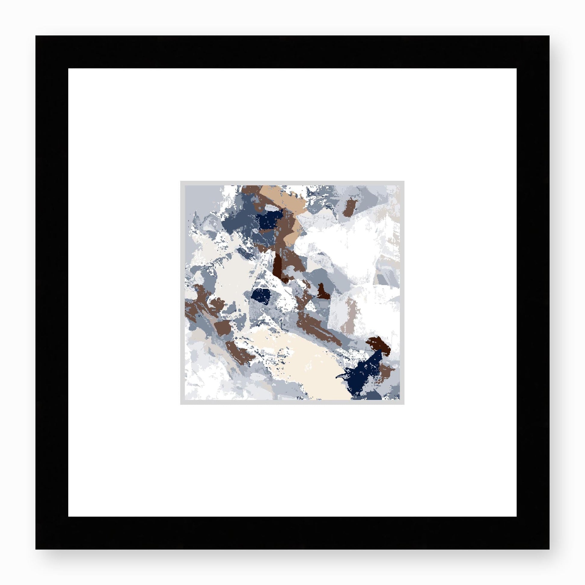 Framed Graphic Art Print, Faux Mat - 12x12 inches | FMS-1160-7690, Prints, Graphic art, Black Frame,12 x 12 inches